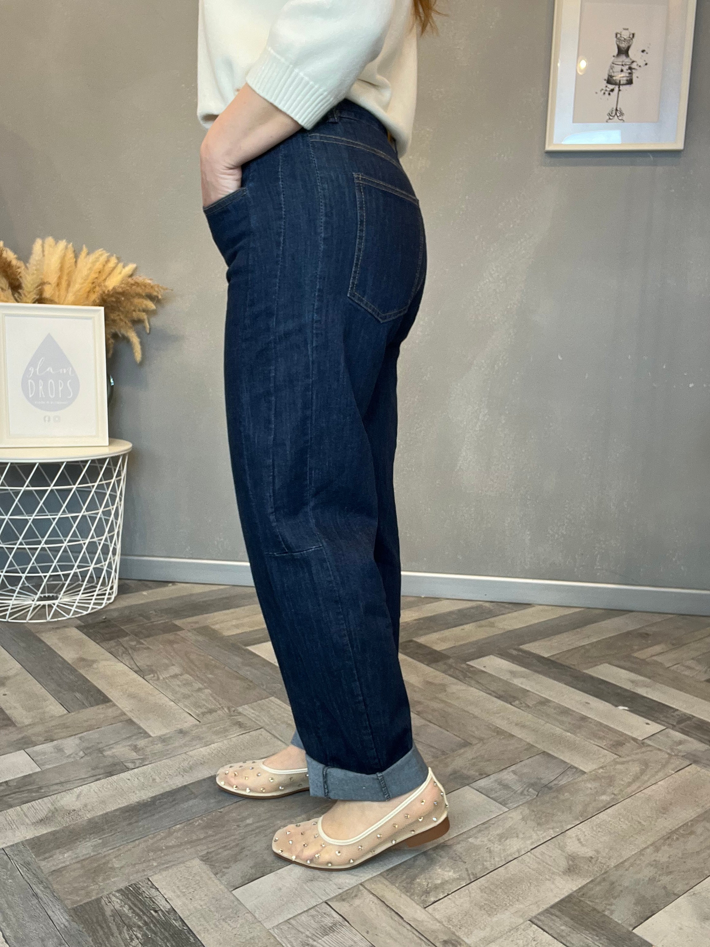 Jeans barrel soft denim