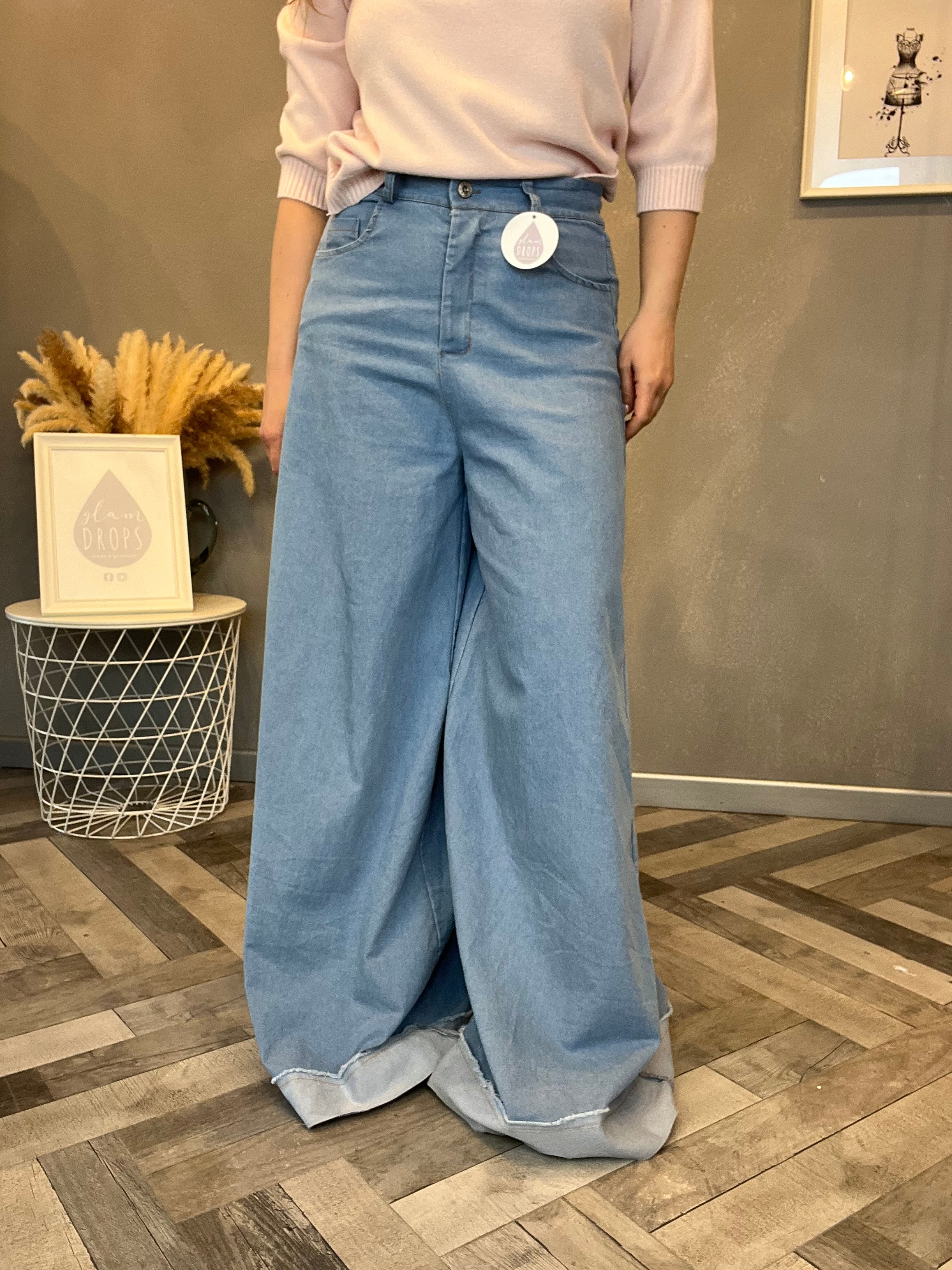 Jeans palazzo over