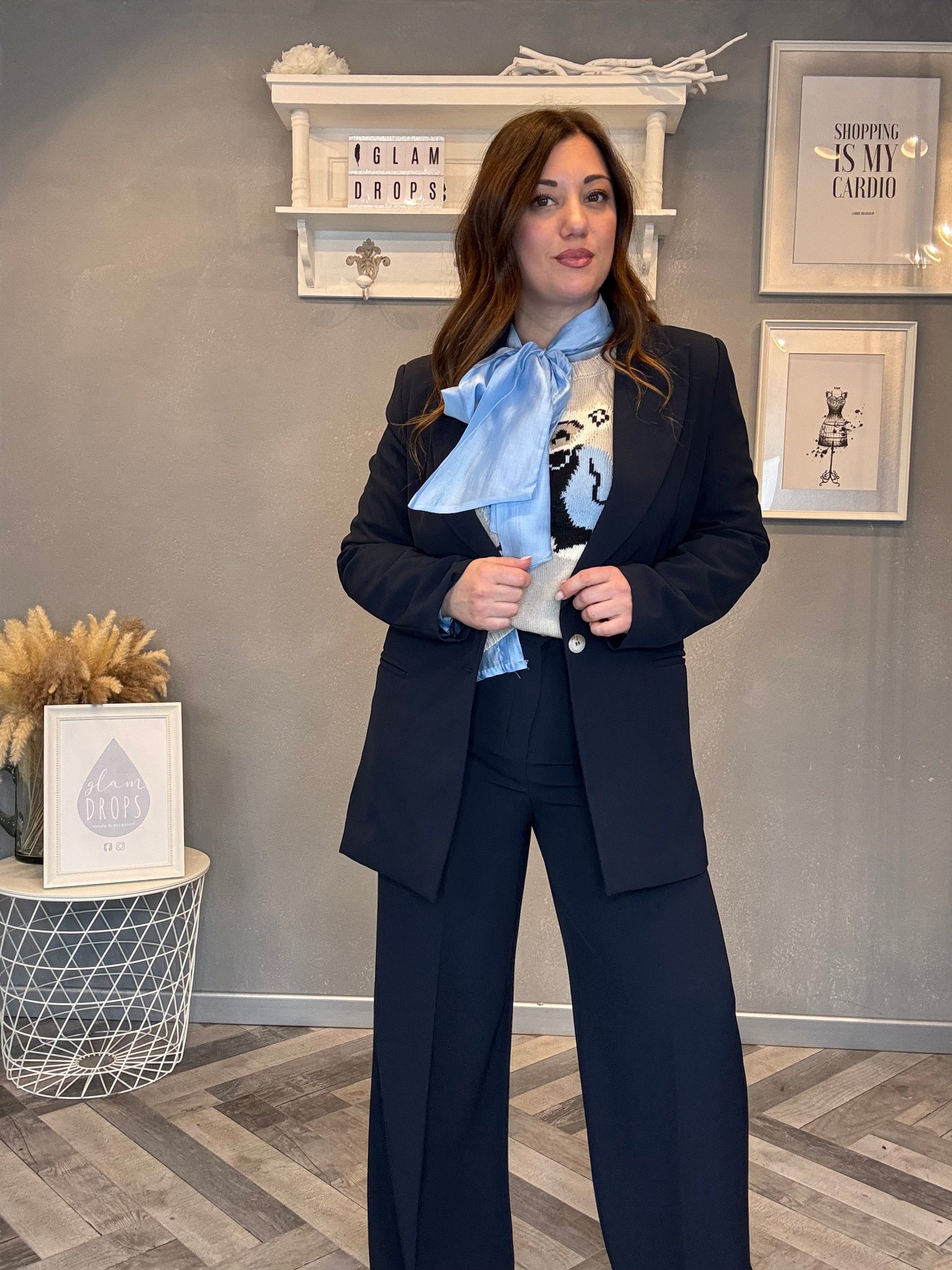 Blazer monopetto blu