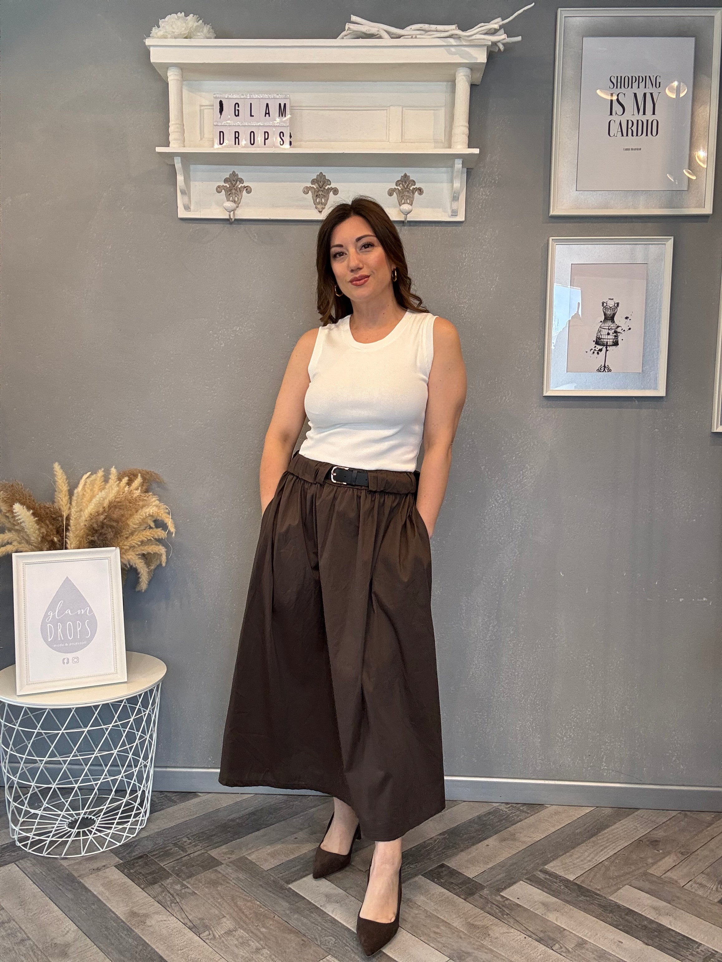 Abito midi Choco belt