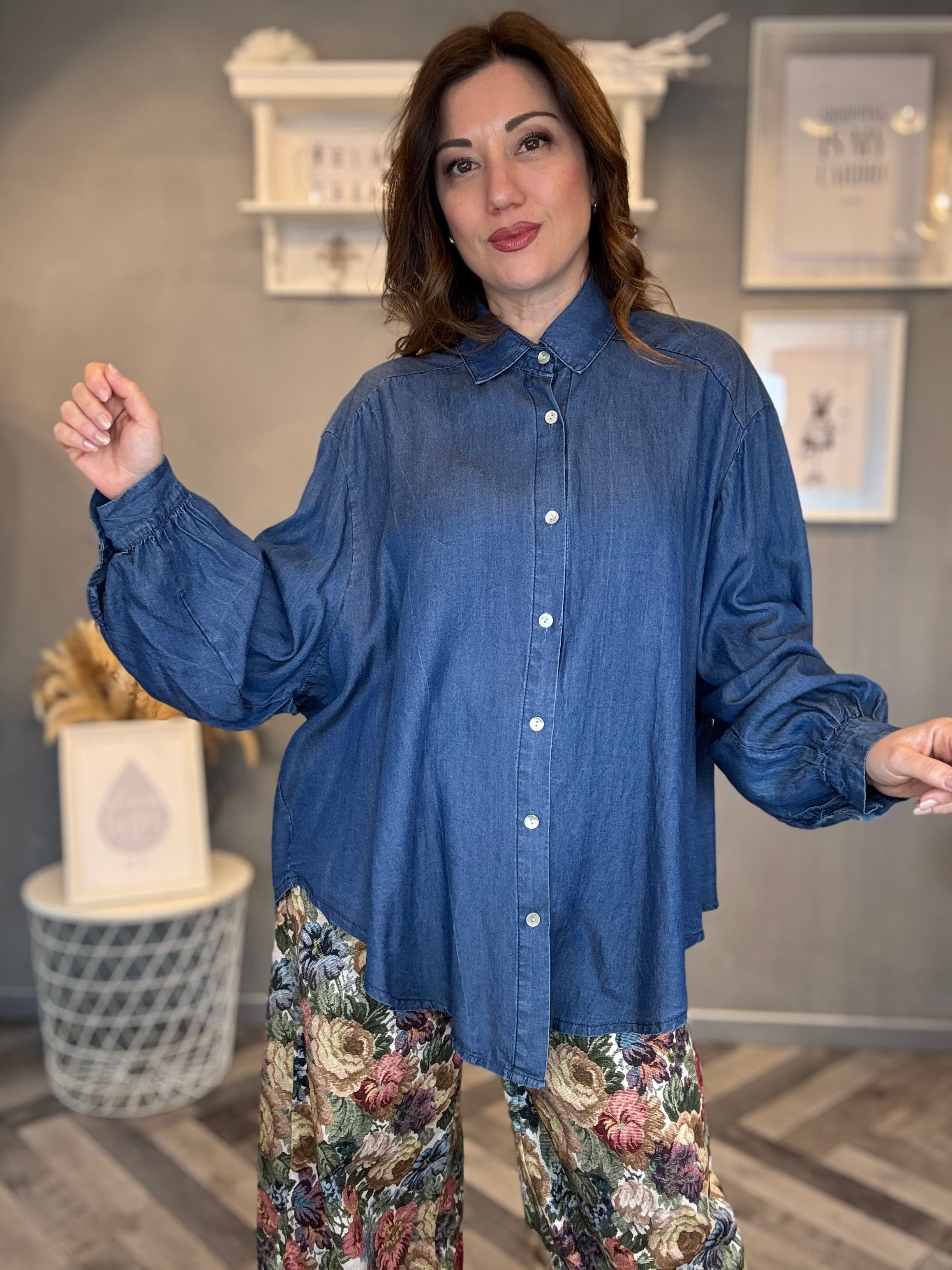 Camicia over denim soft