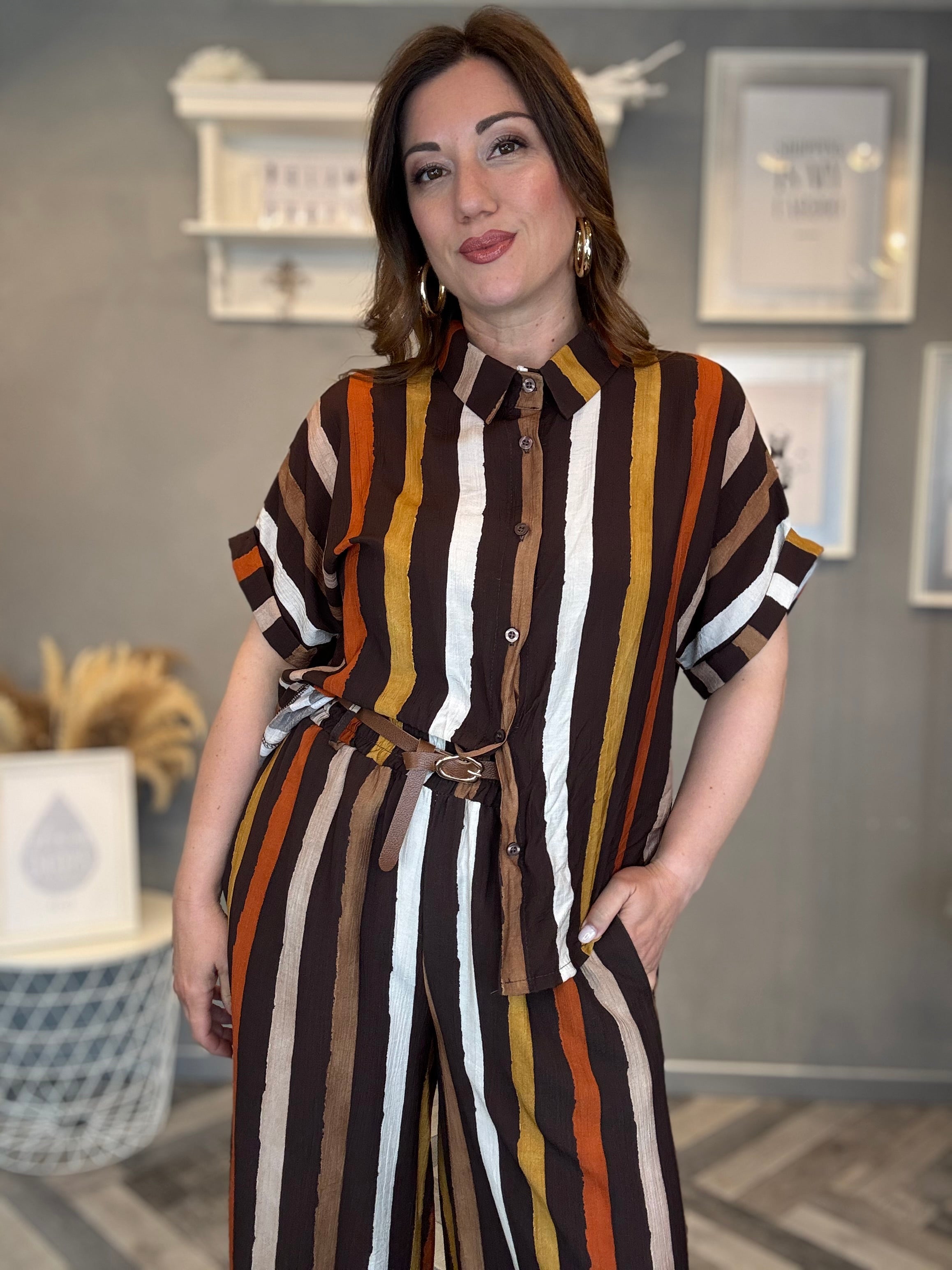 Coordinato righe Choco Sunset