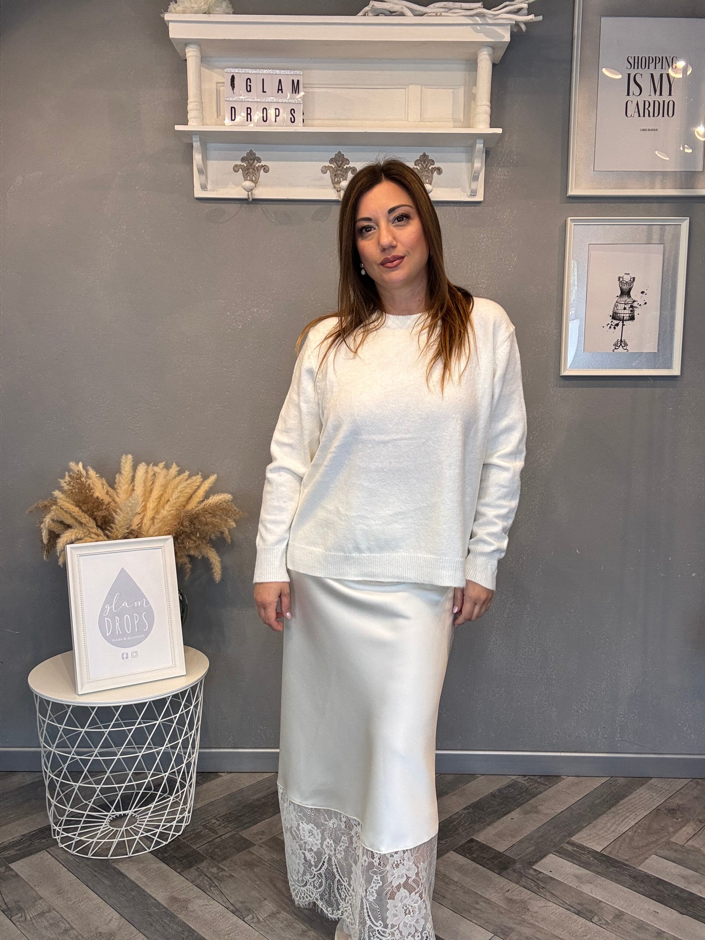 Maglioncino basic panna