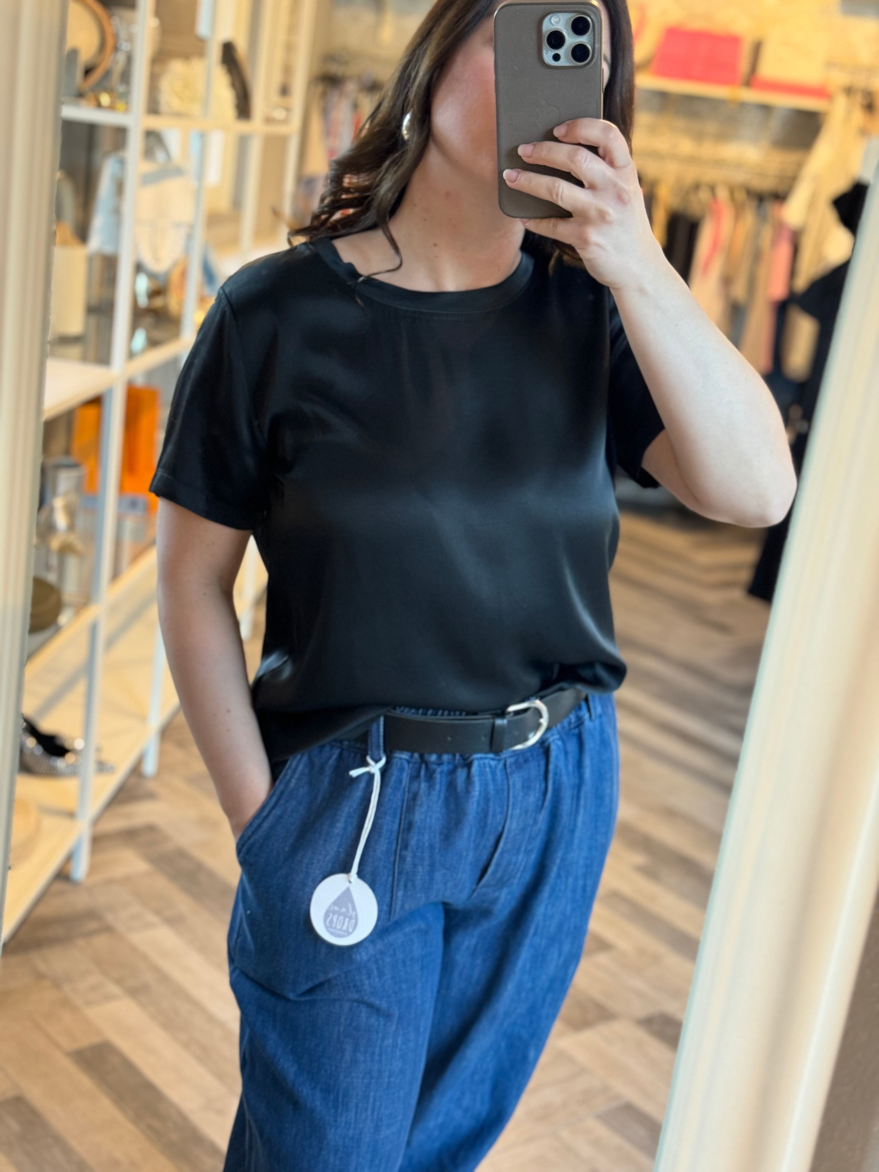 Blusa Vicky in raso di viscosa