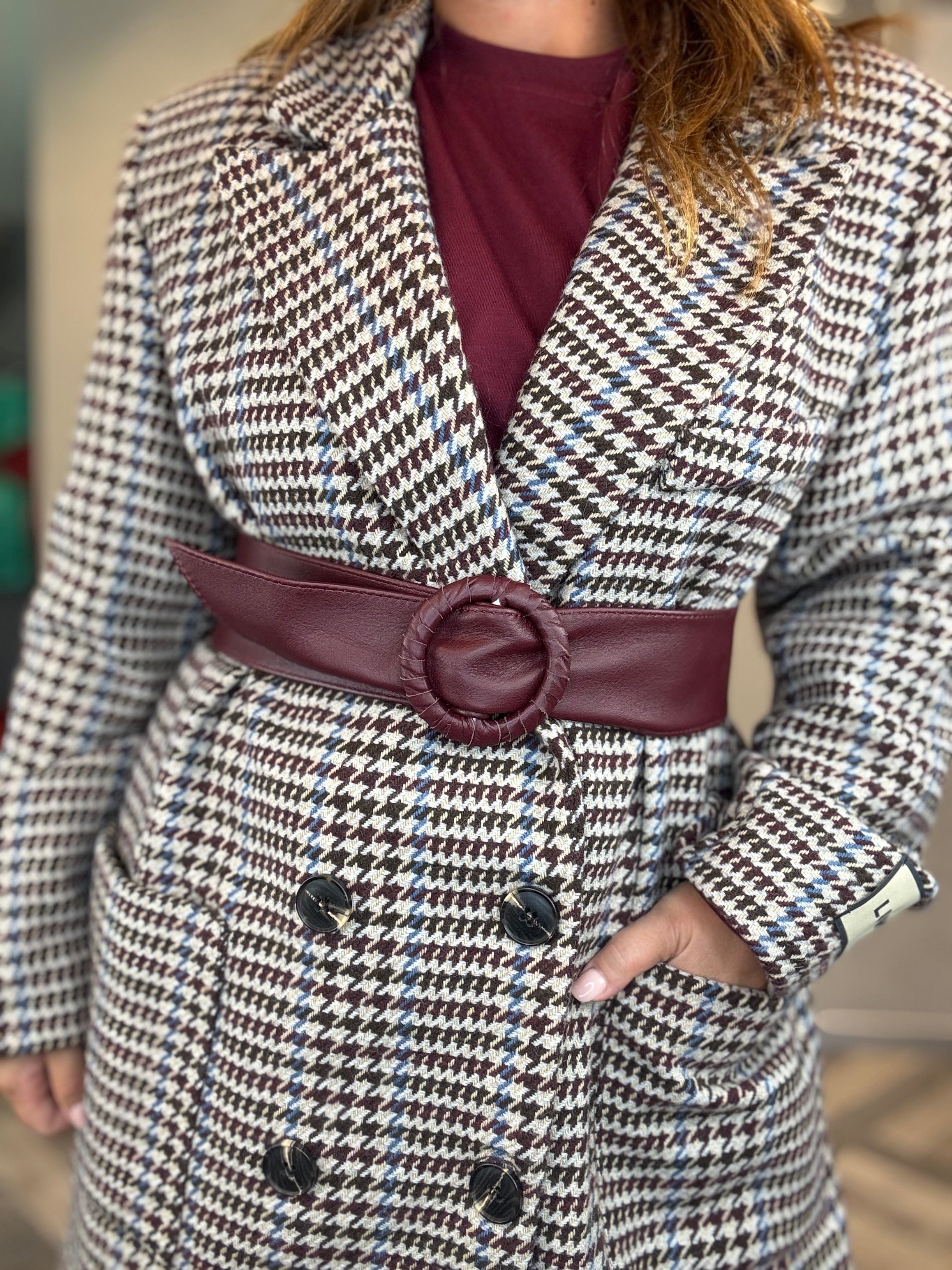 Cintura Cerchio Chic in vera pelle