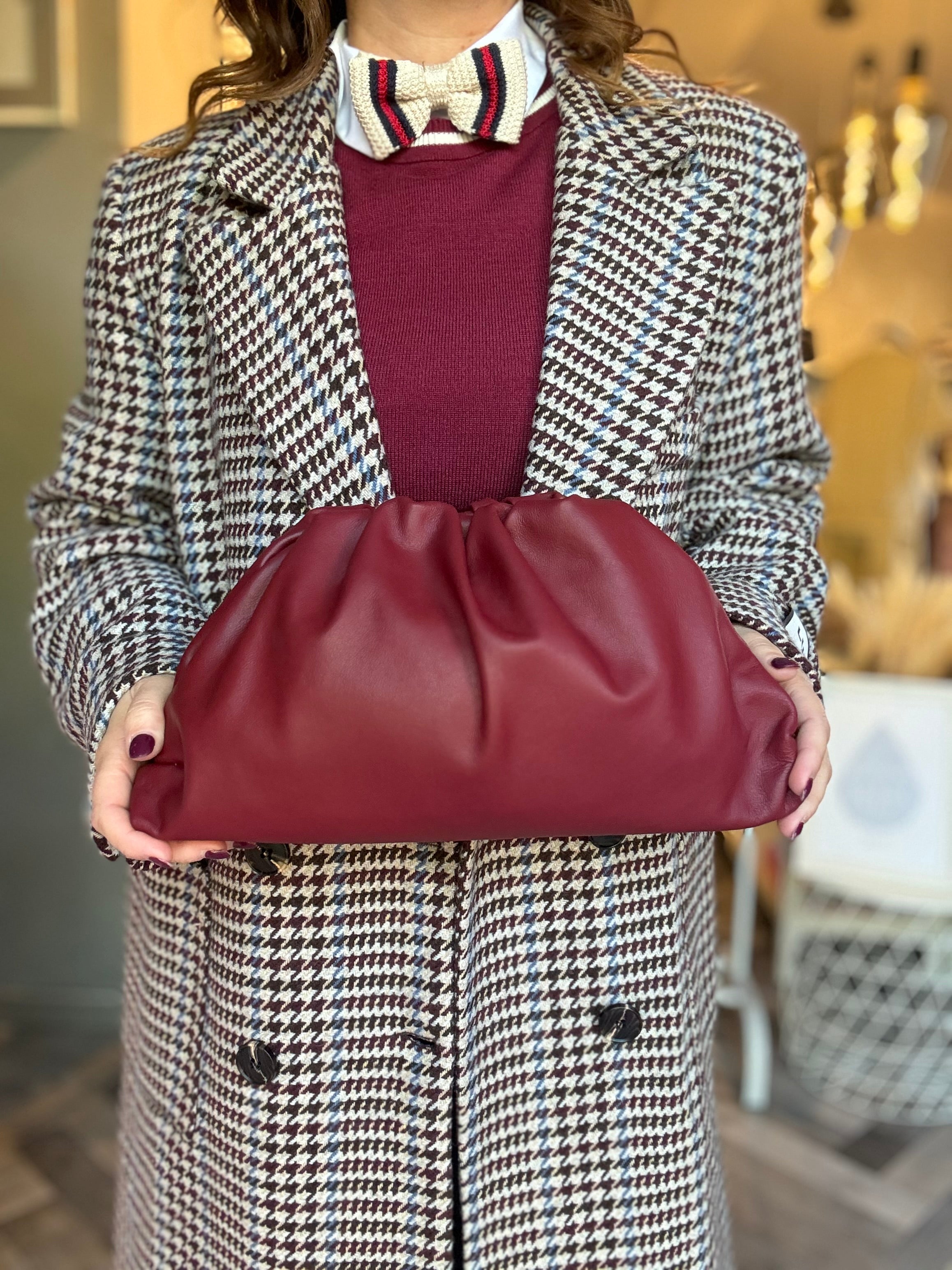 Borsa pouch in pelle