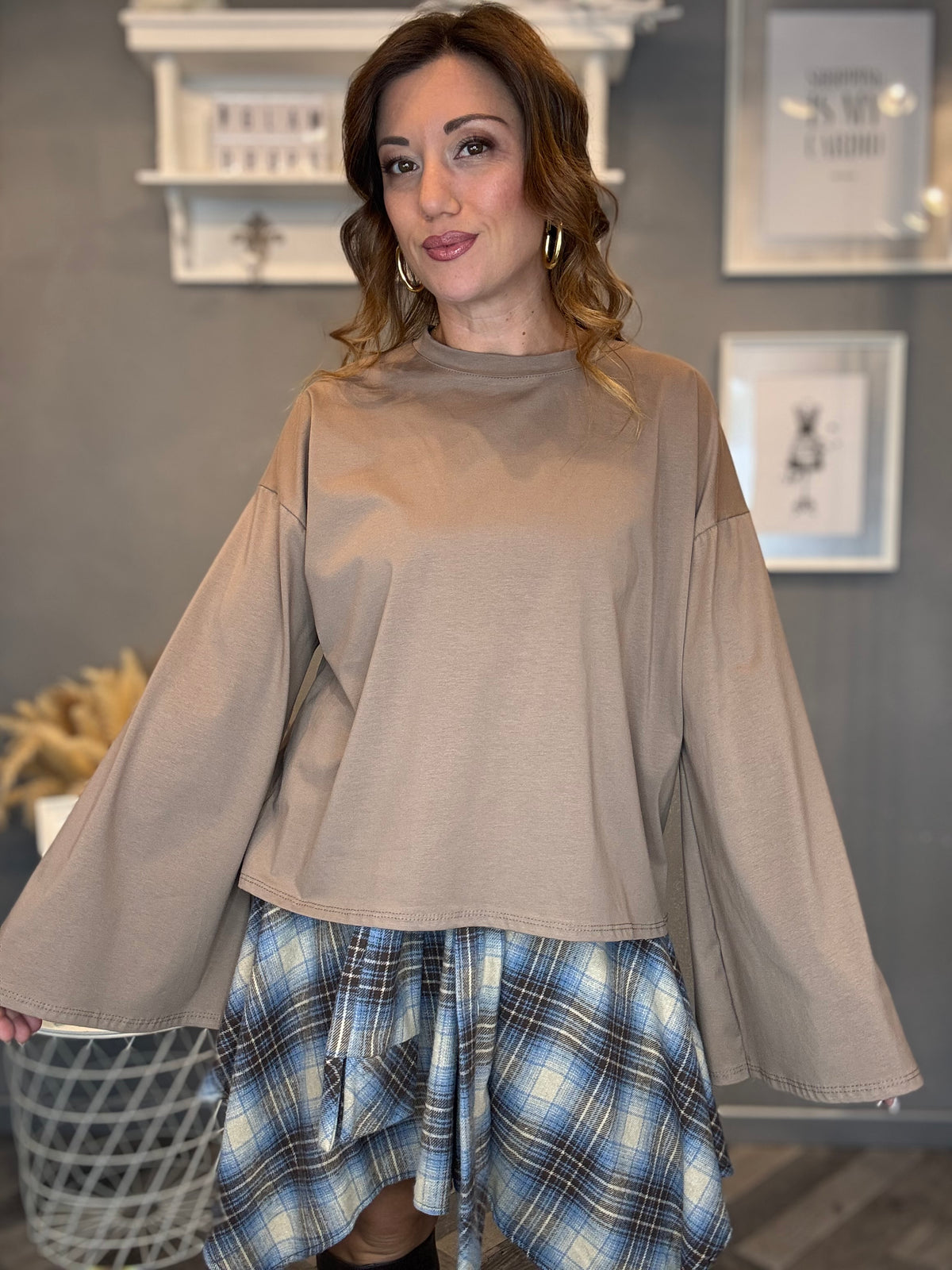 T-shirt Bell biscotto