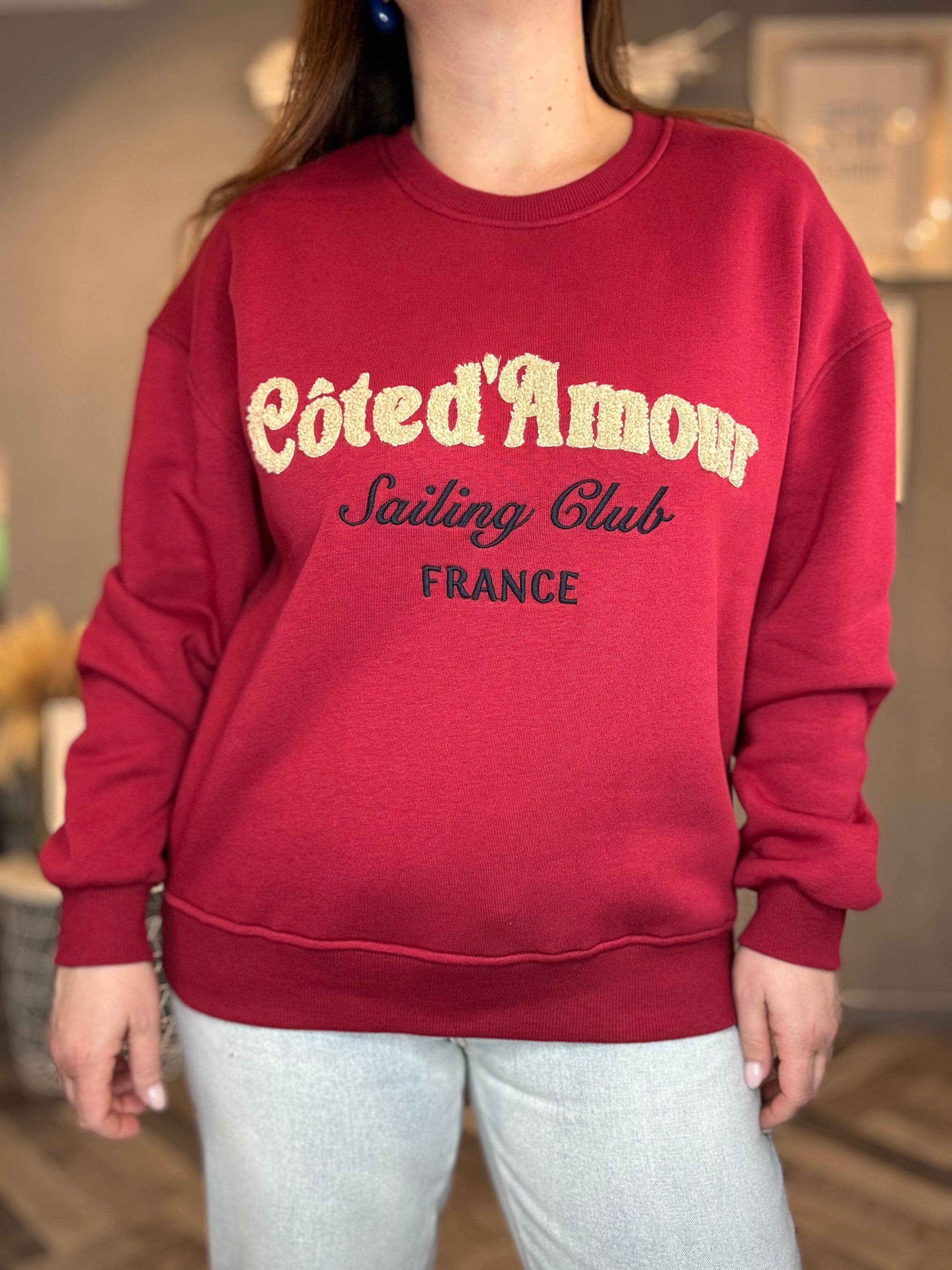 Lumina felpa Cote d’Amour rosso India