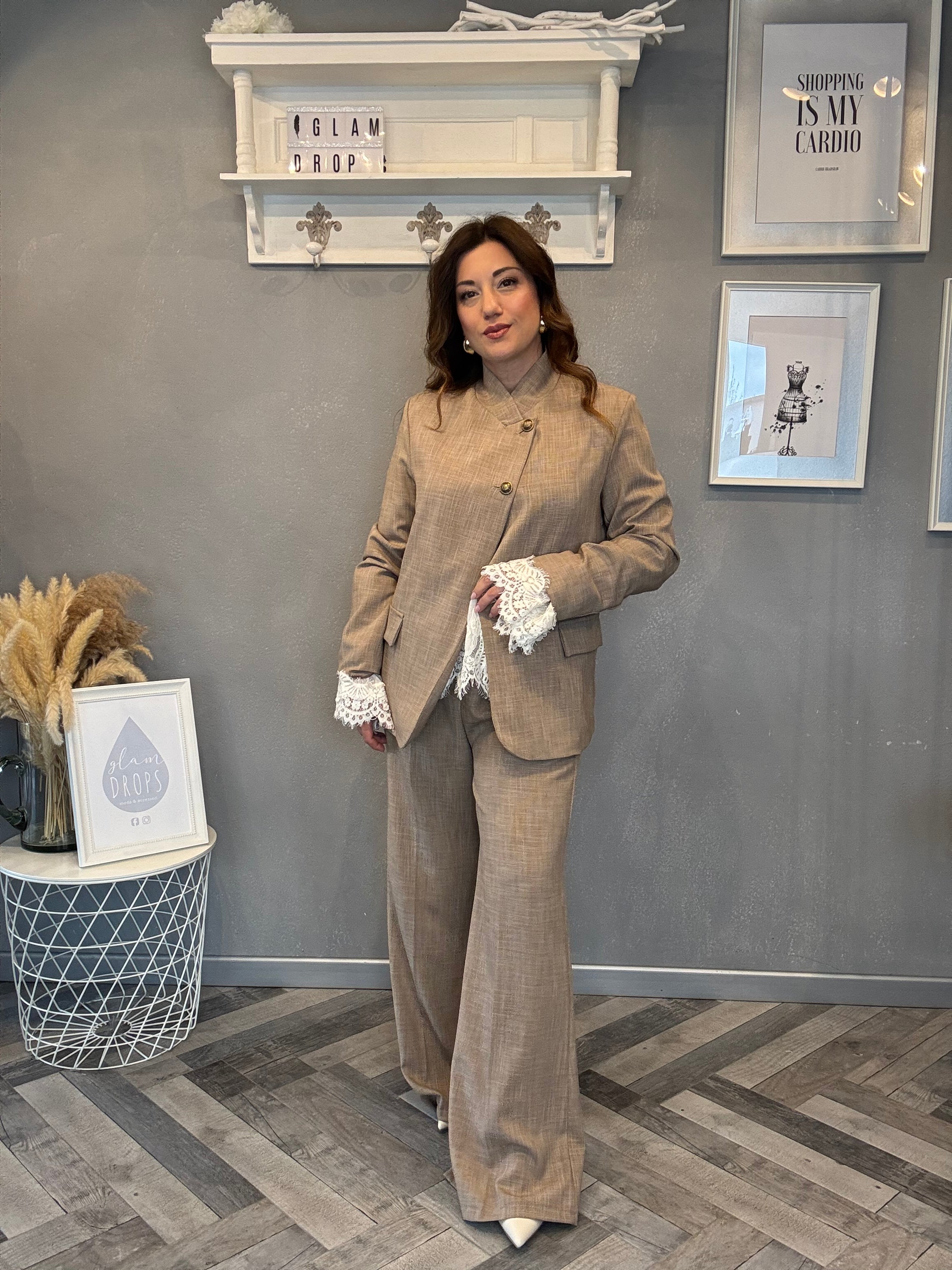 Tailleur Elegance soft tortora