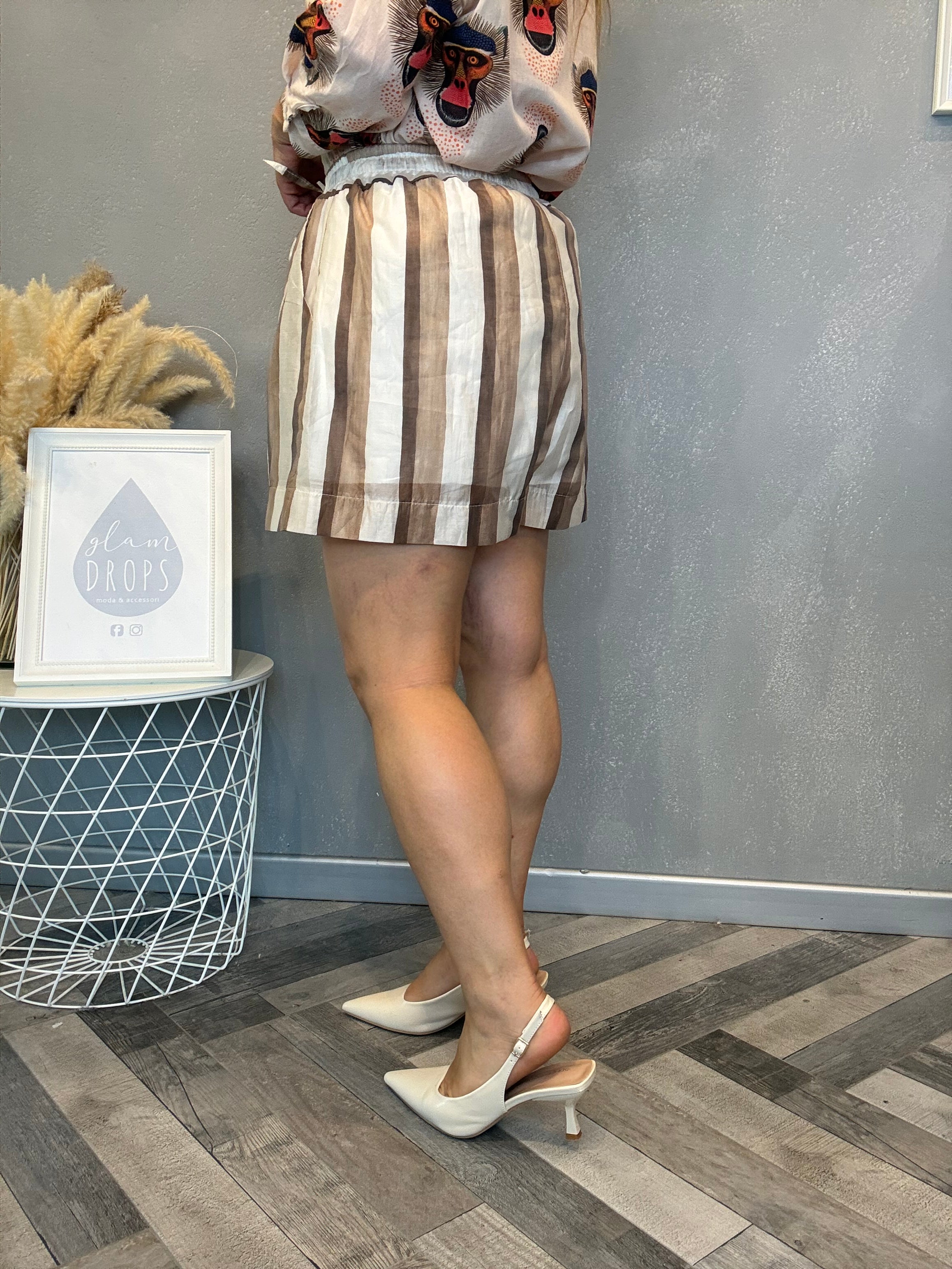 Shorts righe sabbia