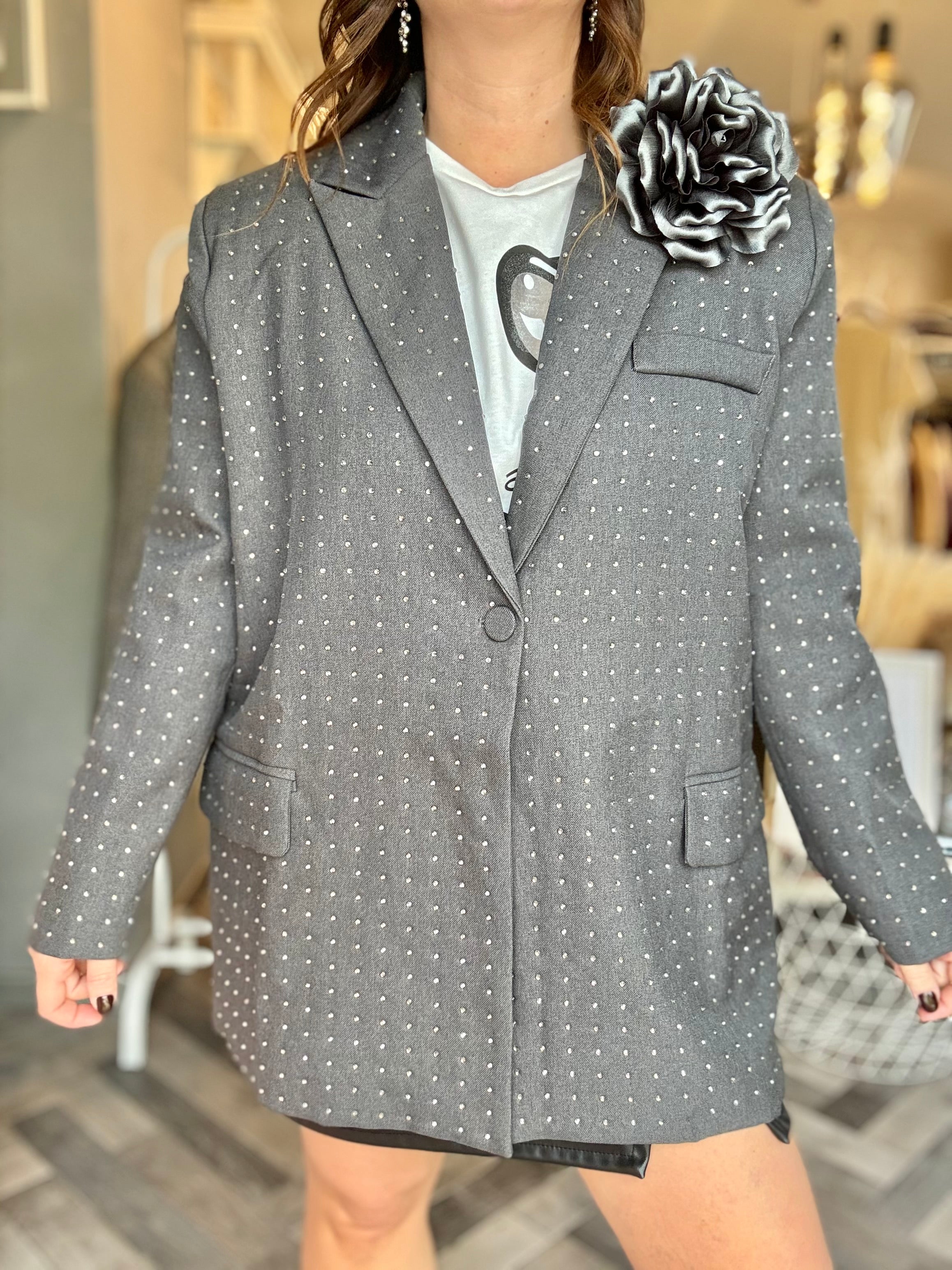 Blazer grey Diamonds