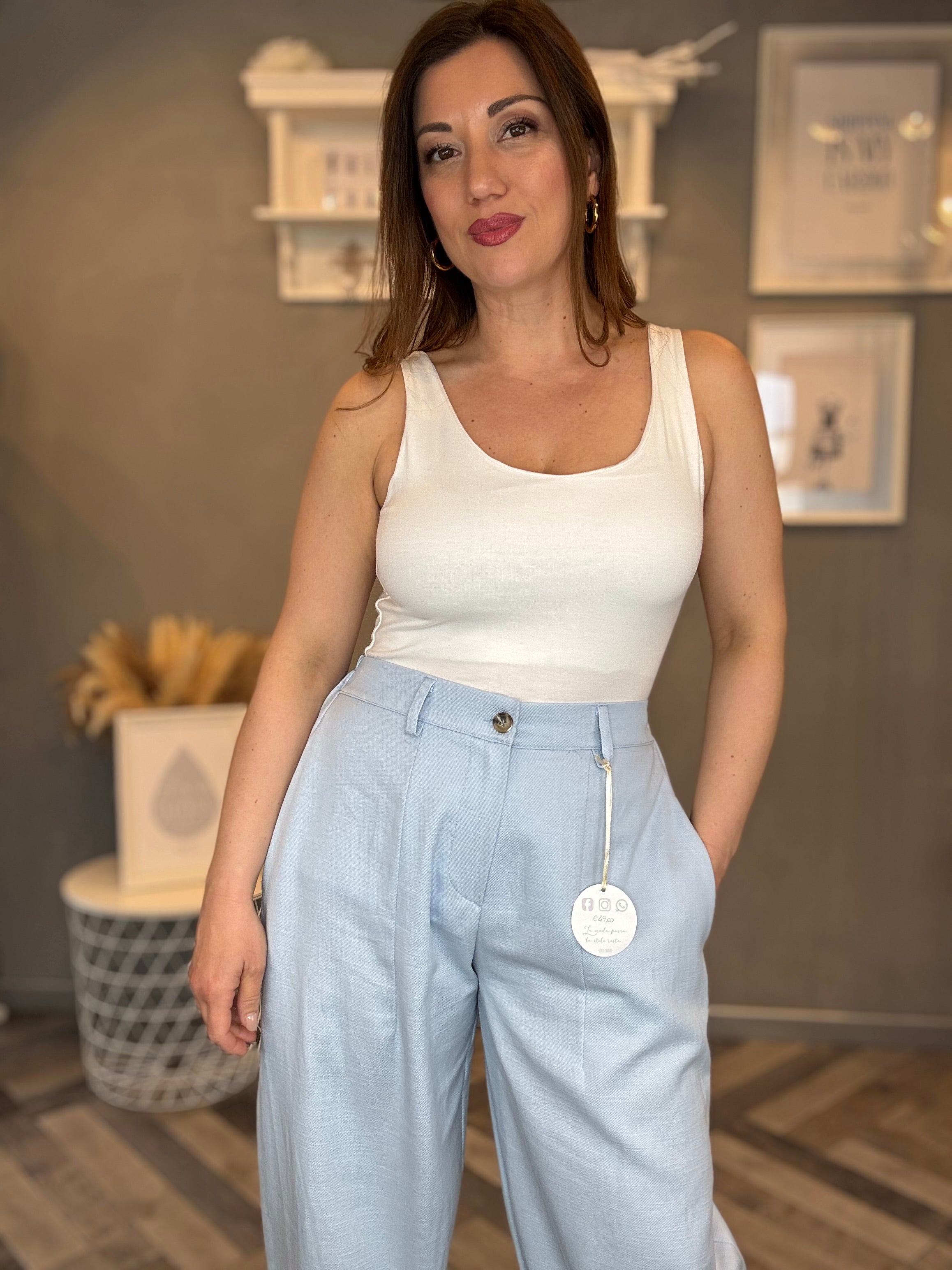 Canottiera modellante basic bianca