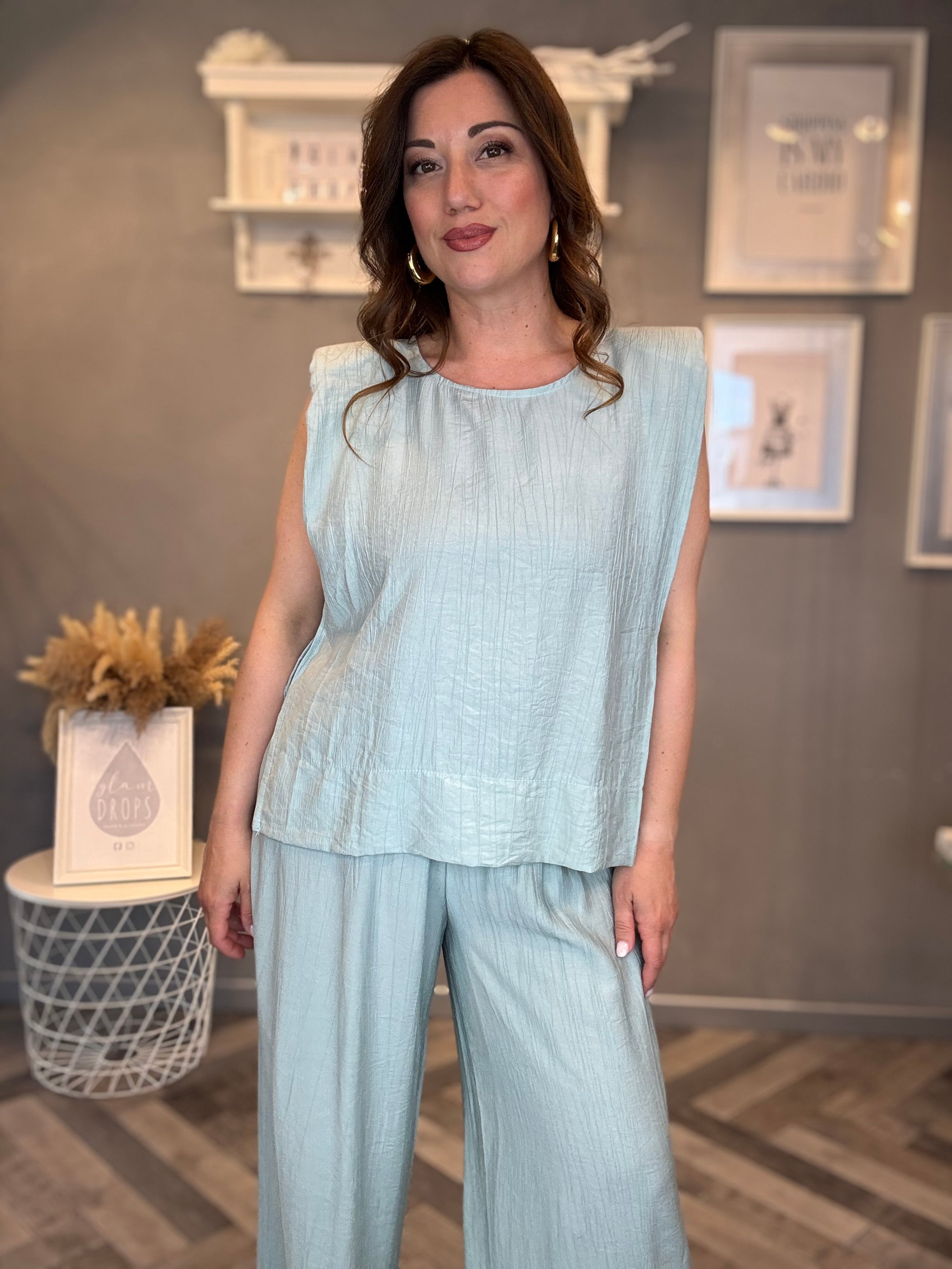 Coordinato Soft Essential Verde acqua