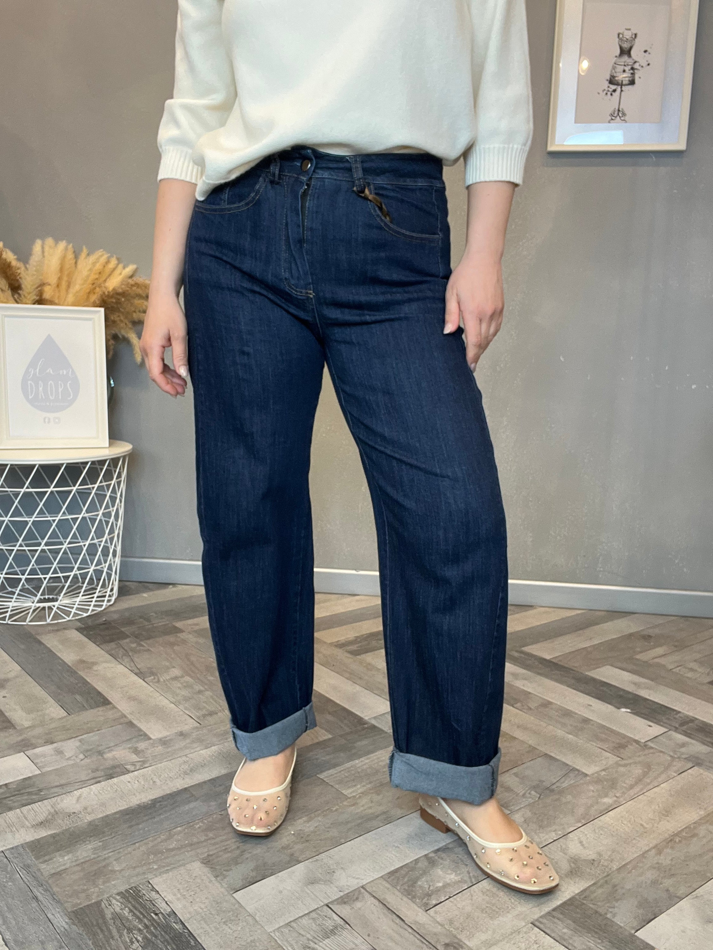 Jeans barrel soft denim