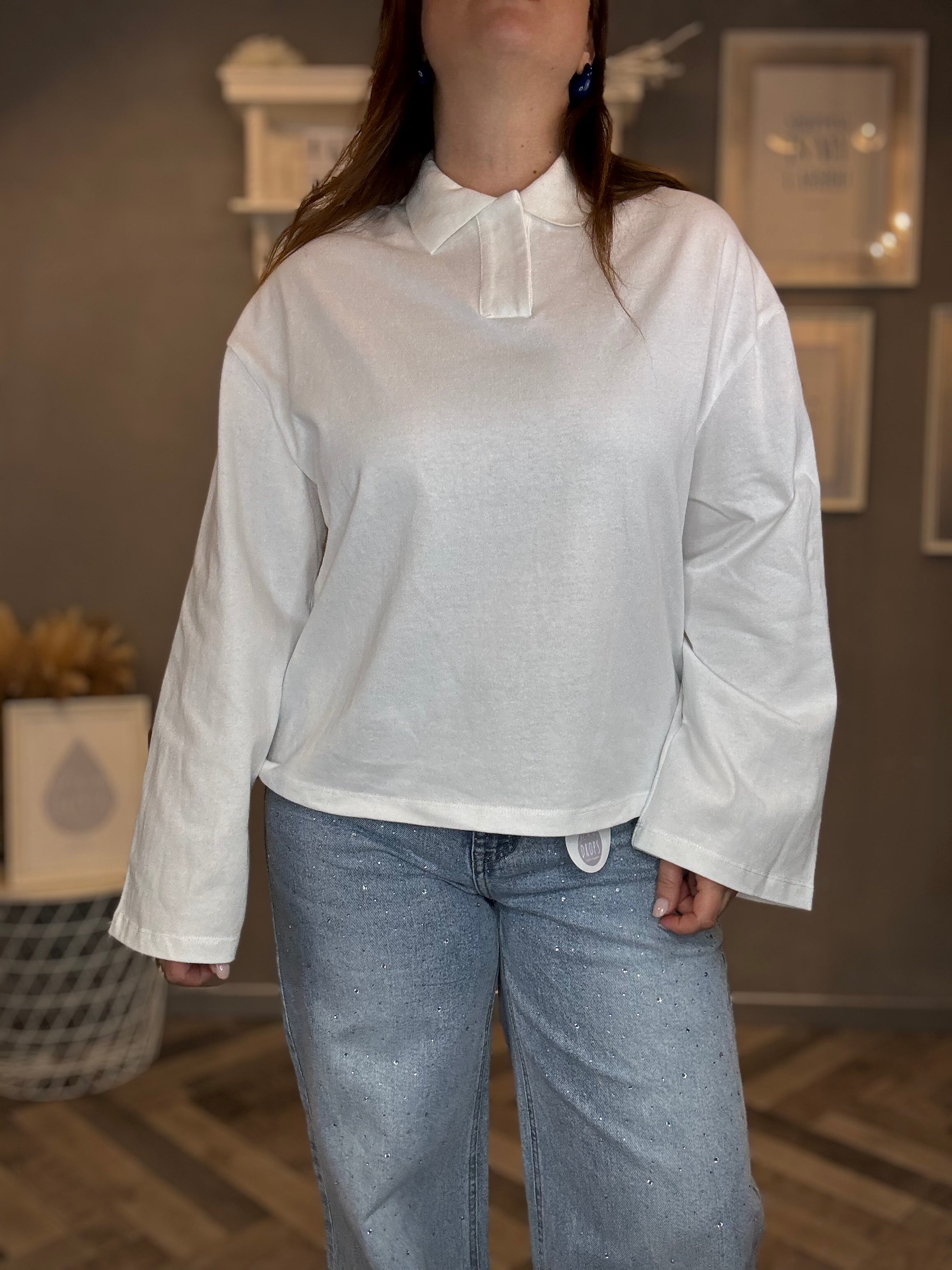 Lumina t-shirt polo a manica lunga