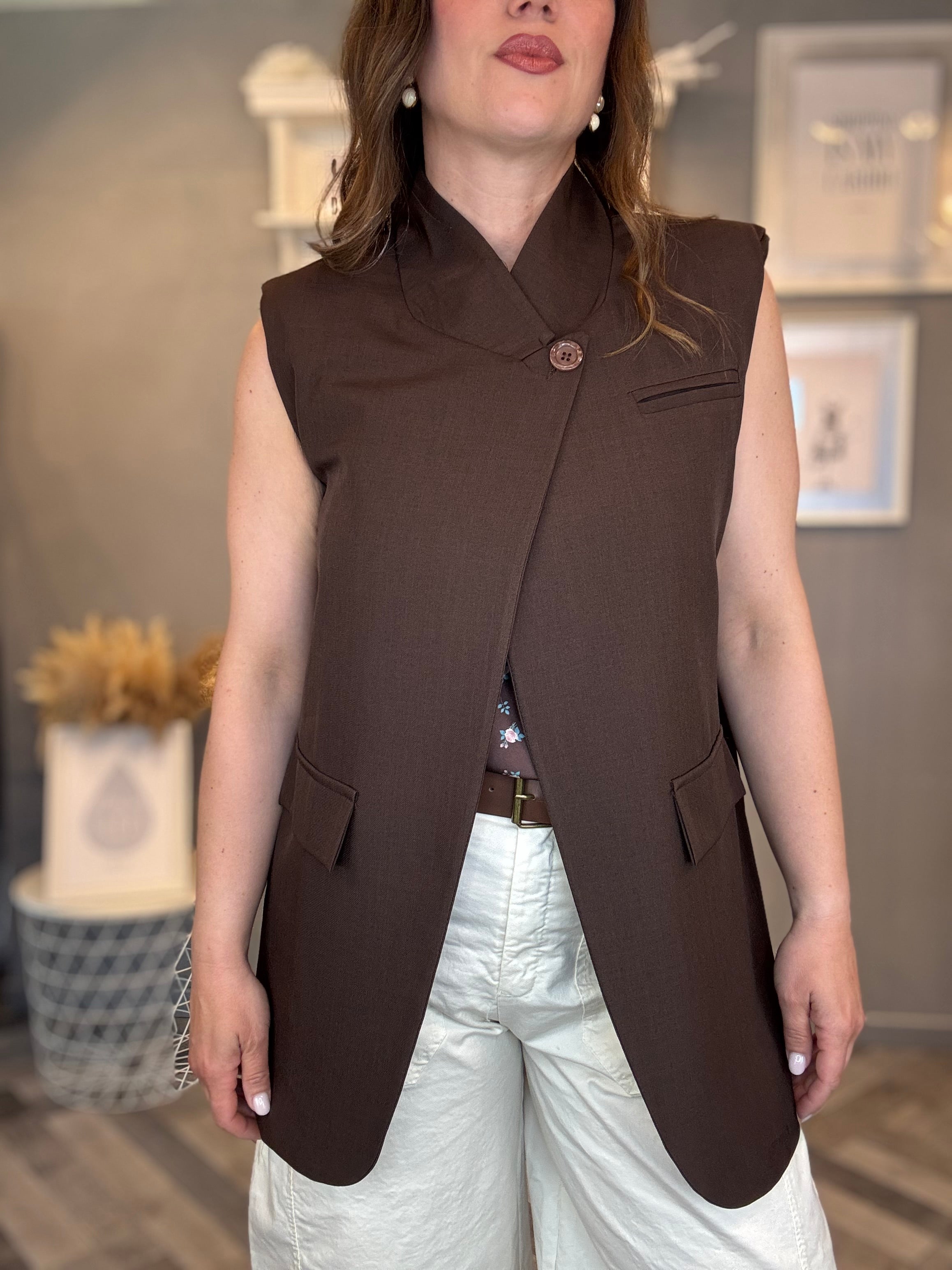 Gilet Elegance cioccolato