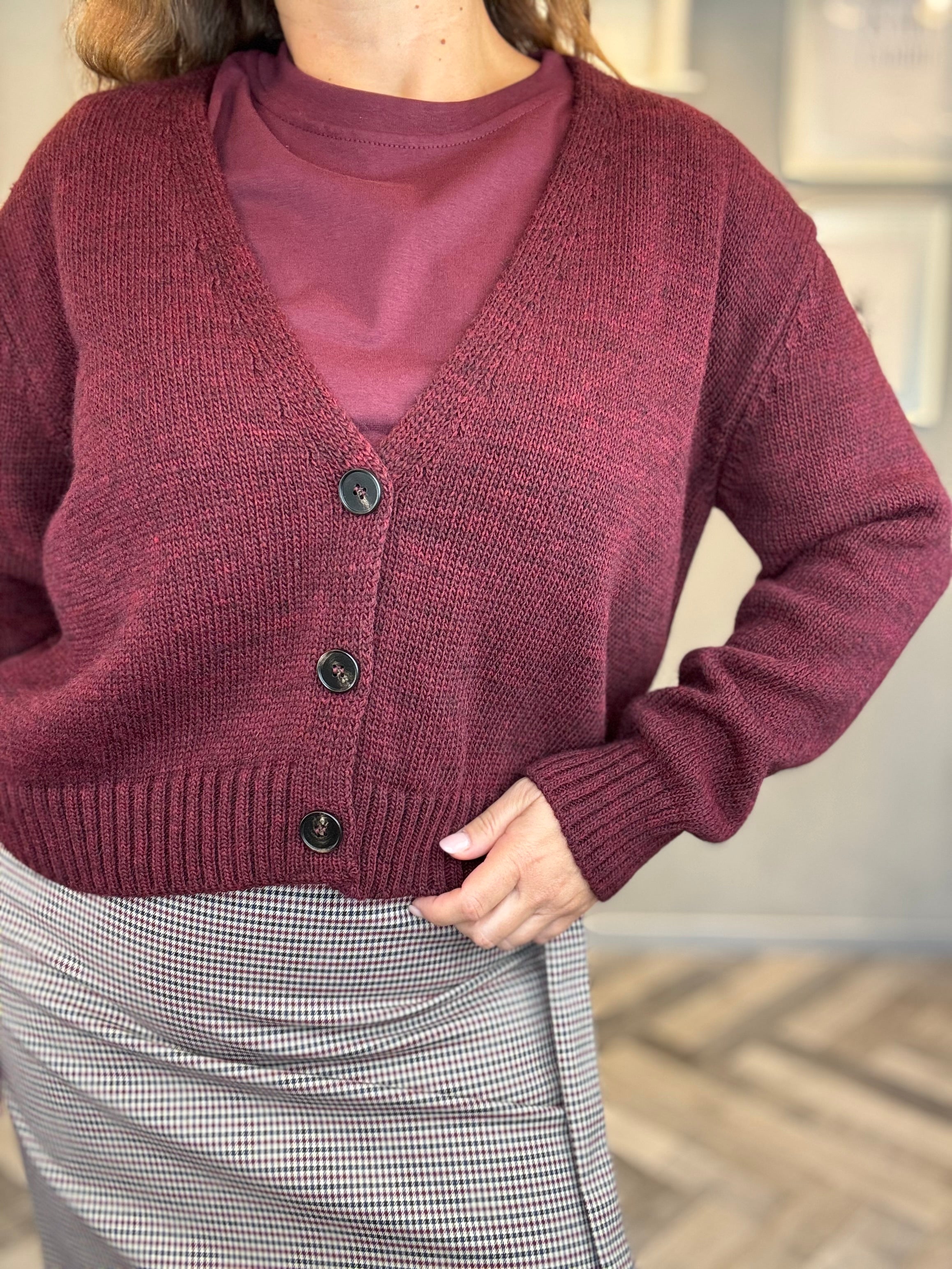 Cardigan a 3 bottoni