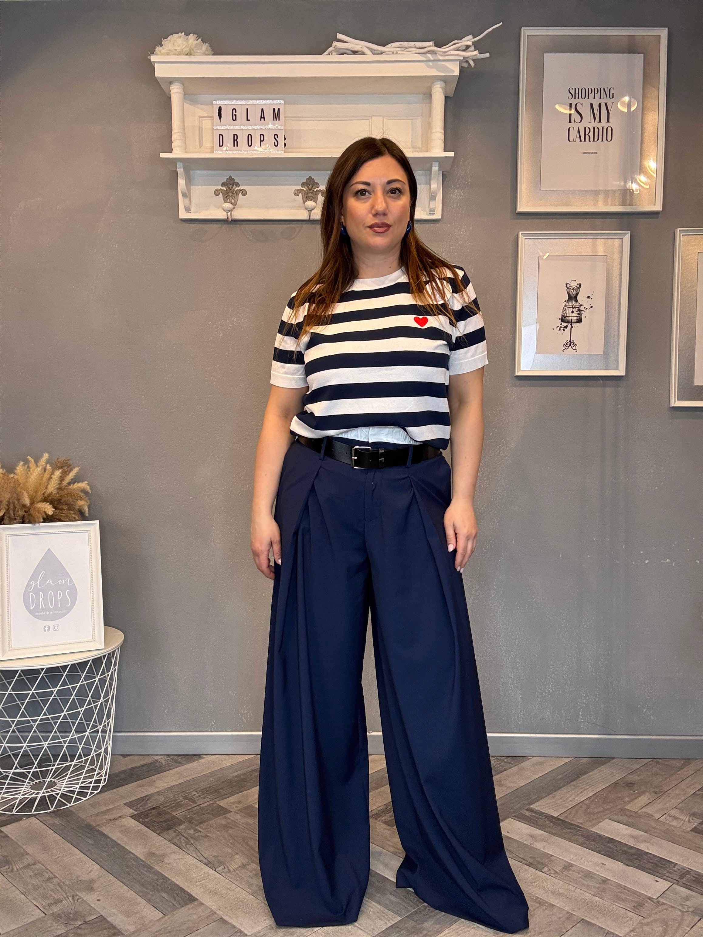 Lumina pantalone palazzo boxer