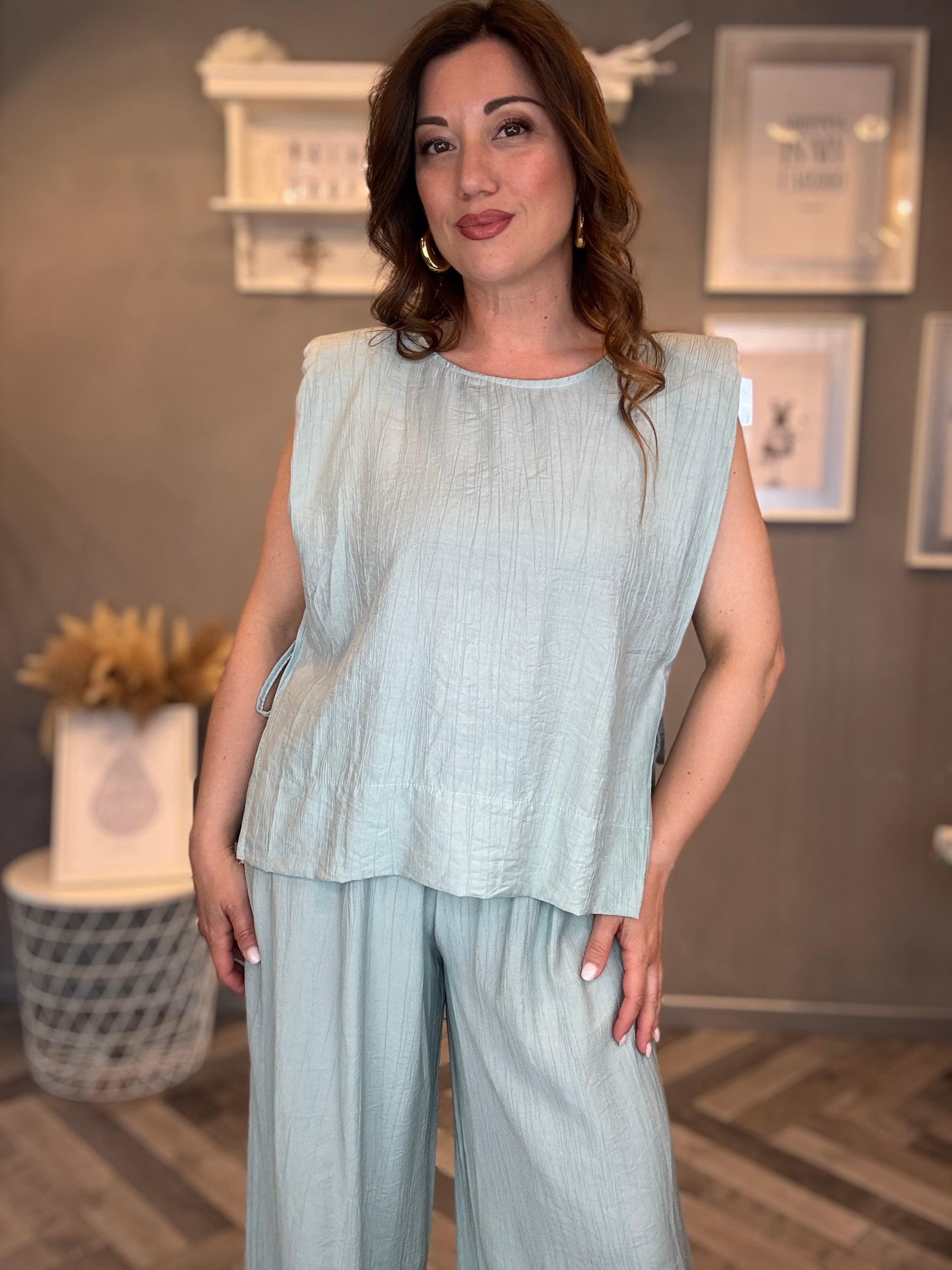 Coordinato Soft Essential Verde acqua