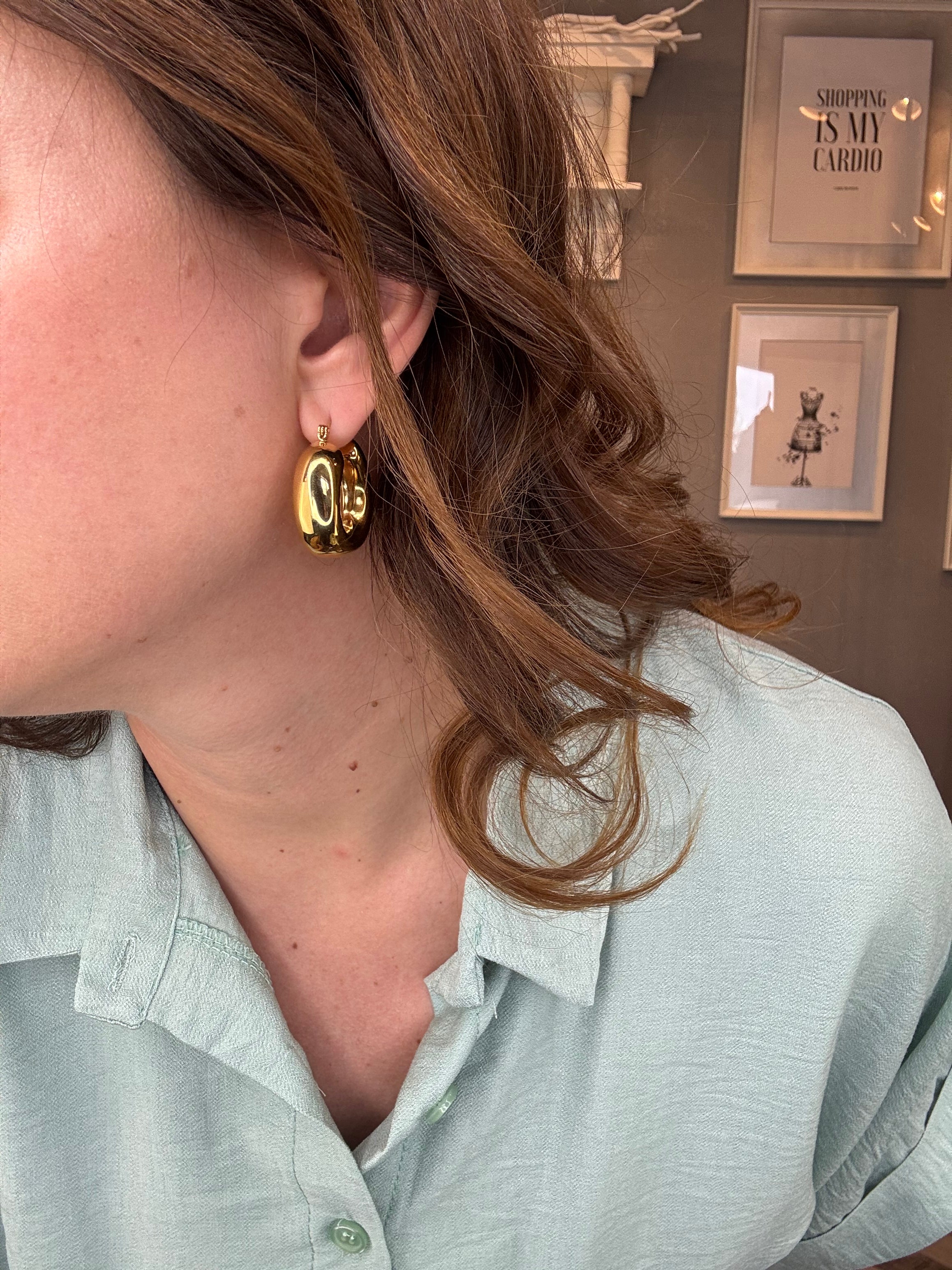 Orecchini Flow gold