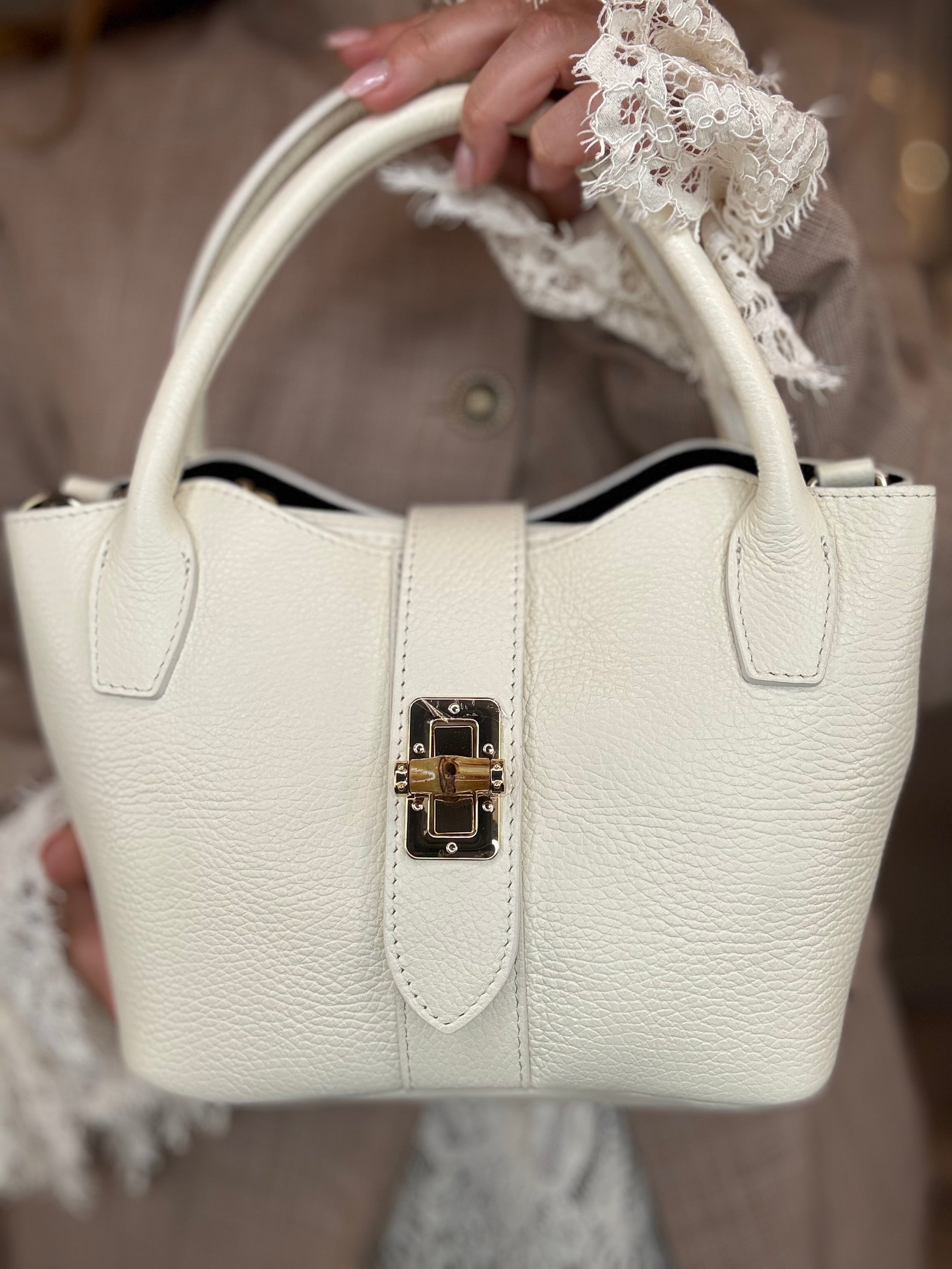 Borsa Daphne in vera pelle