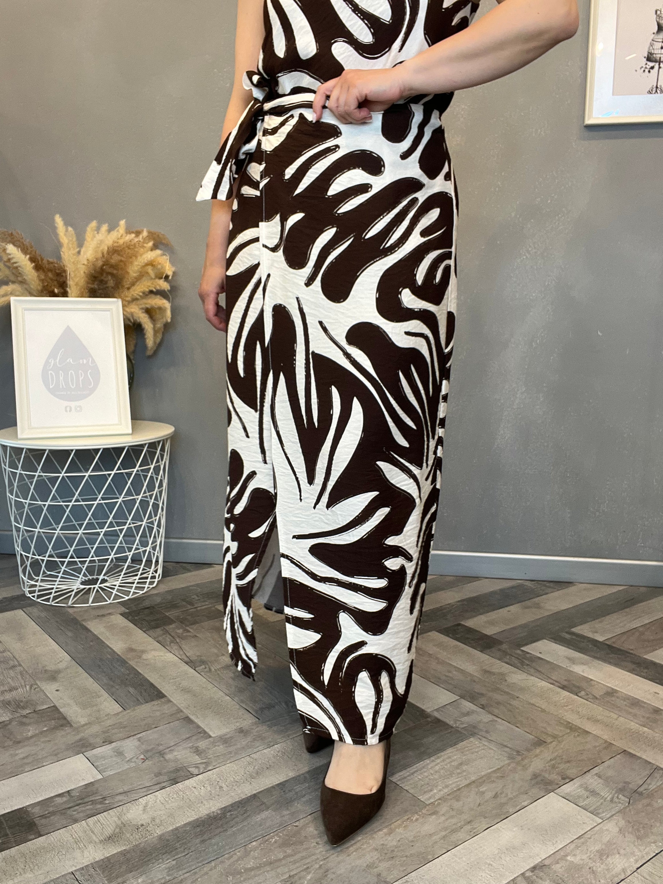 Coordinato Tropical chic moro