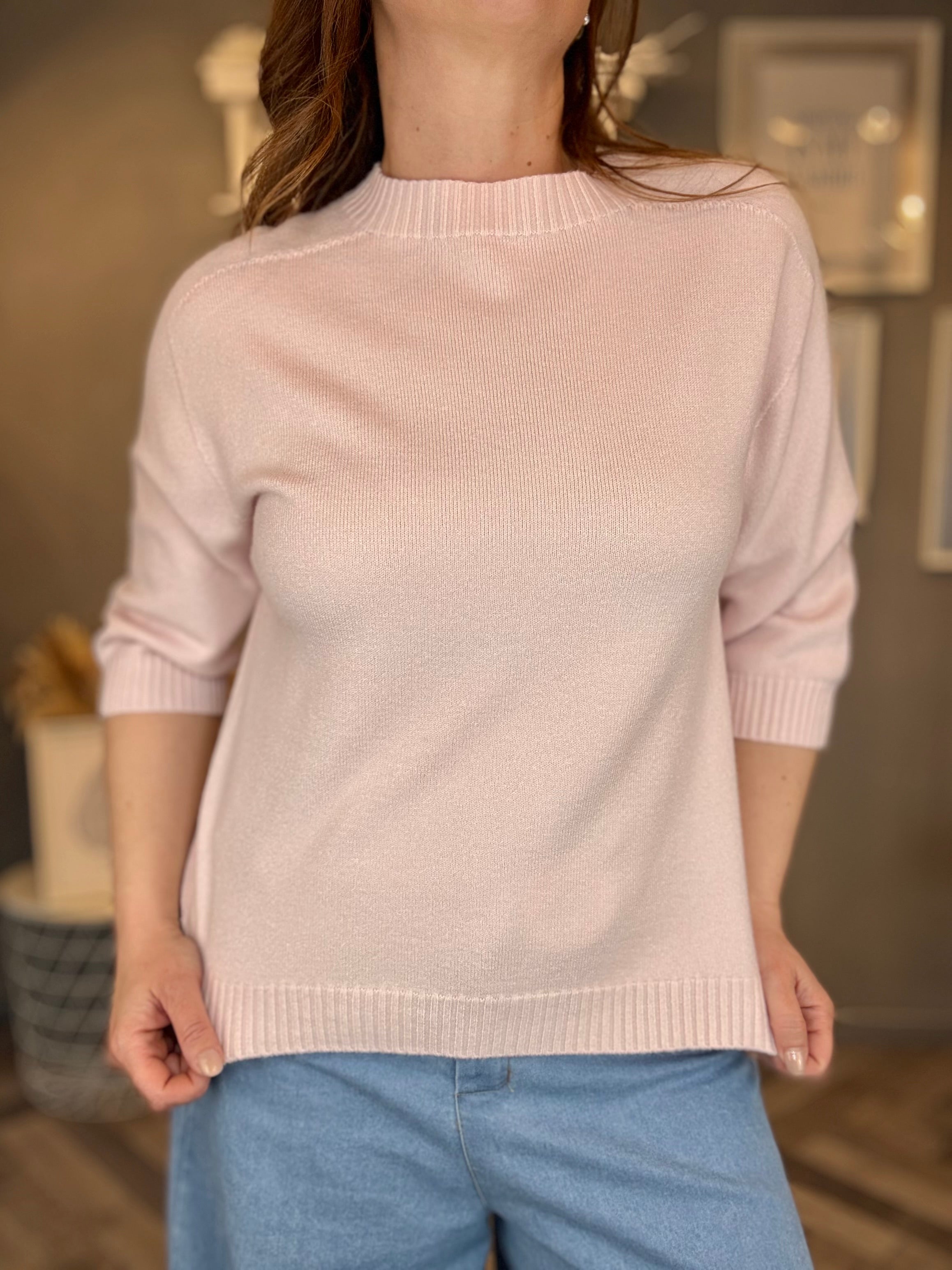 Maglioncino Essenza rosa pastello