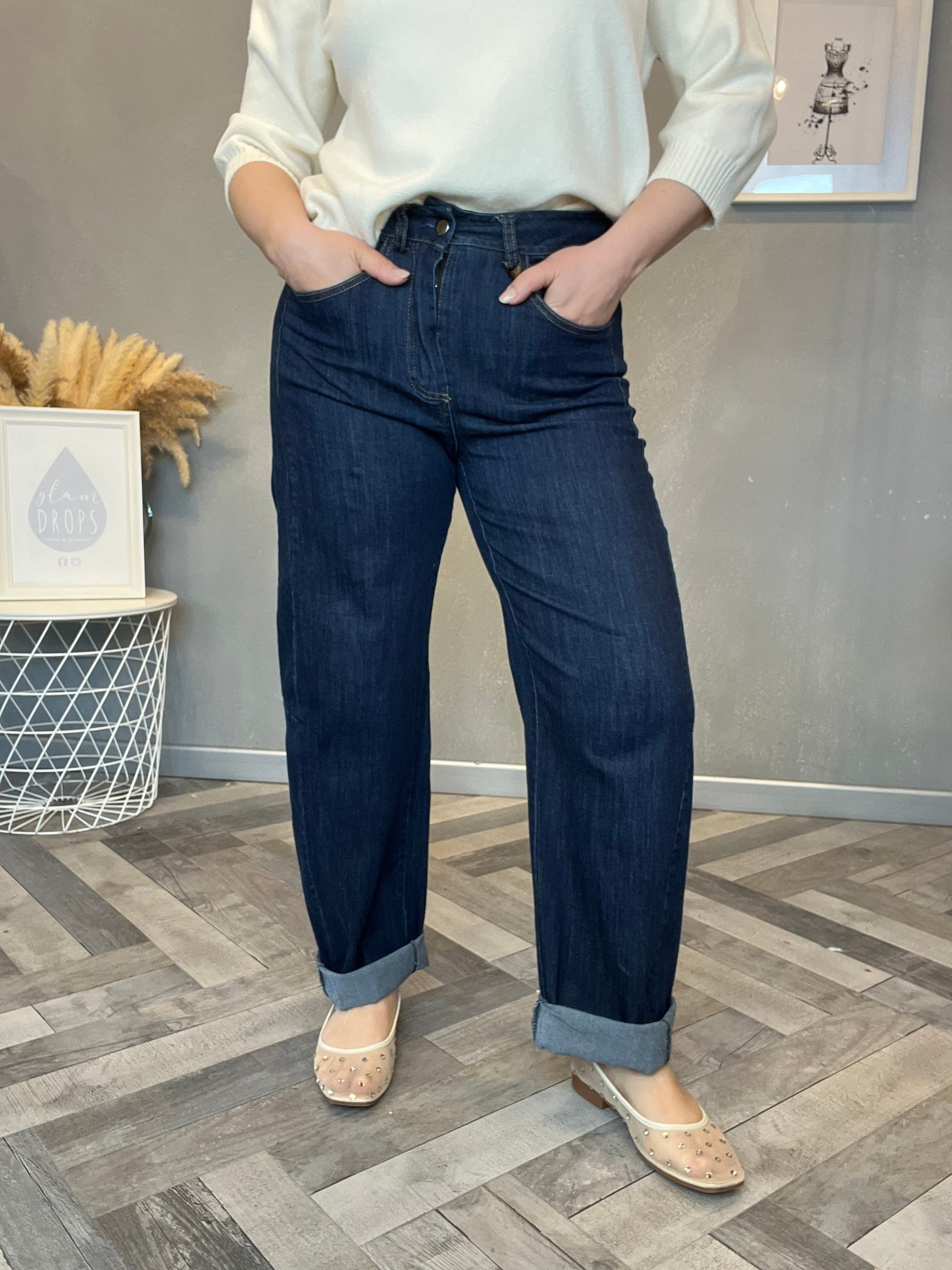 Jeans barrel soft denim