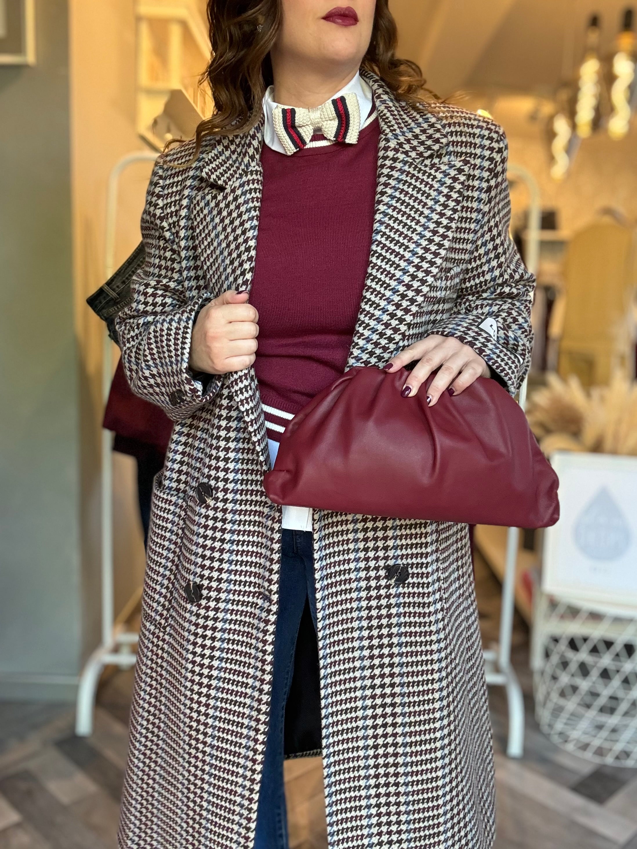 Borsa pouch in pelle