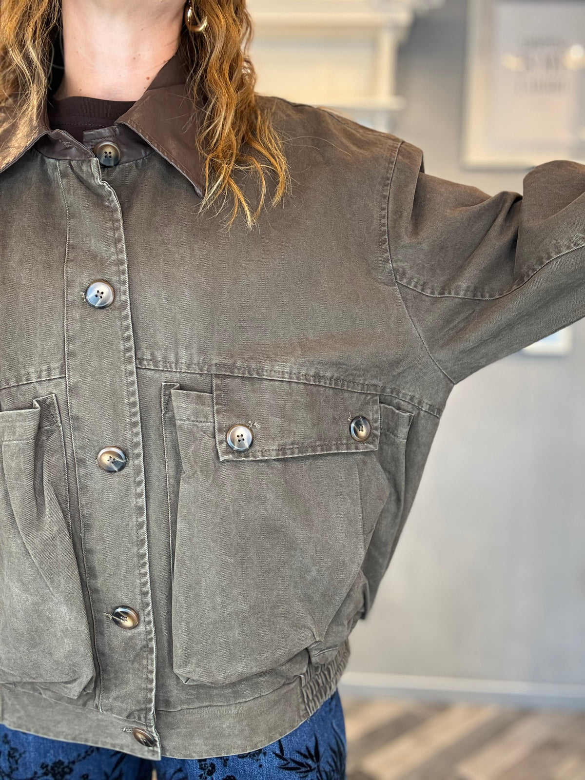Giubbotto Utility Washed
