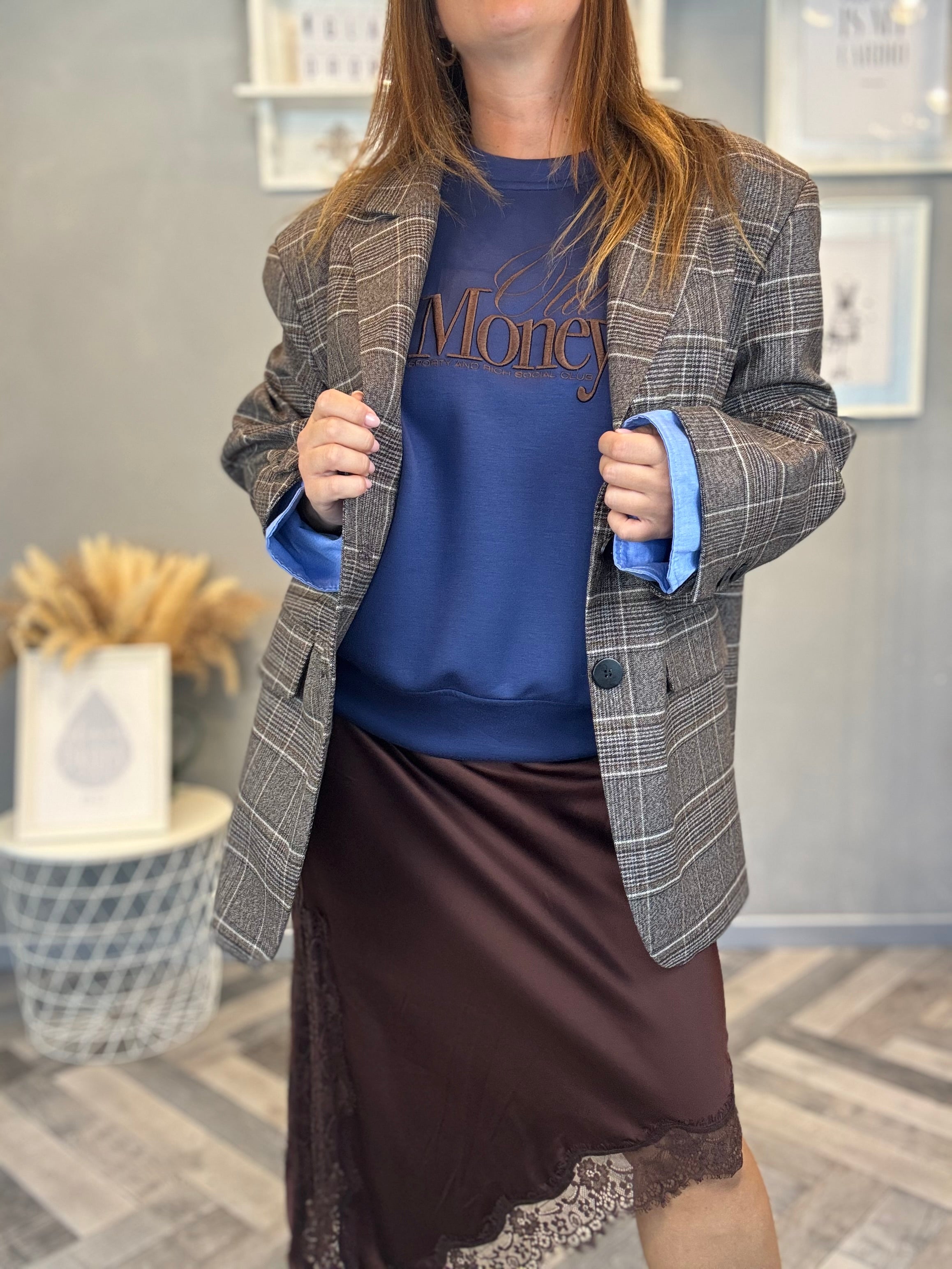 Lumina felpa Old Money blu