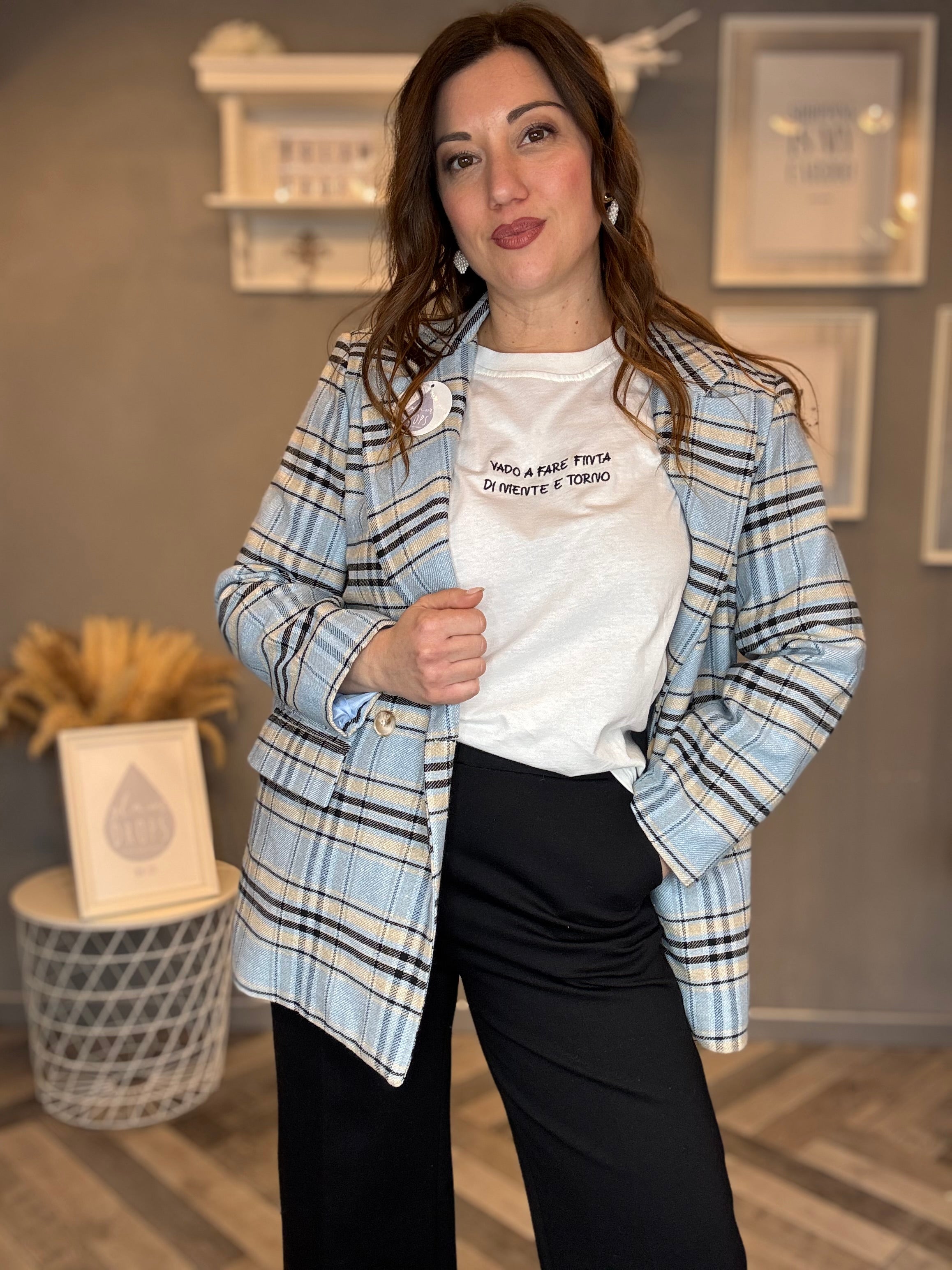 T-shirt Vado a fare finta nero