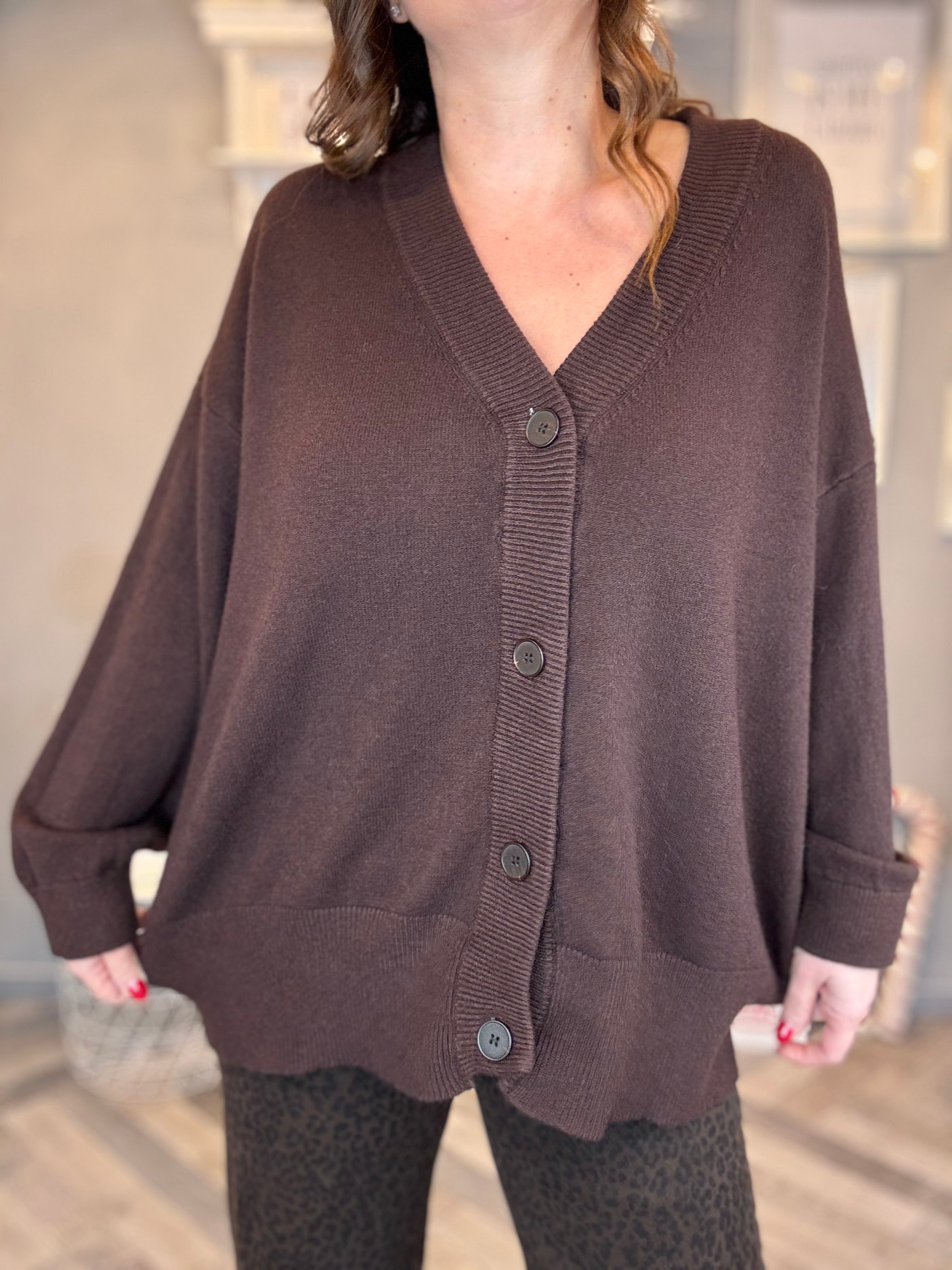 Cardigan lungo over