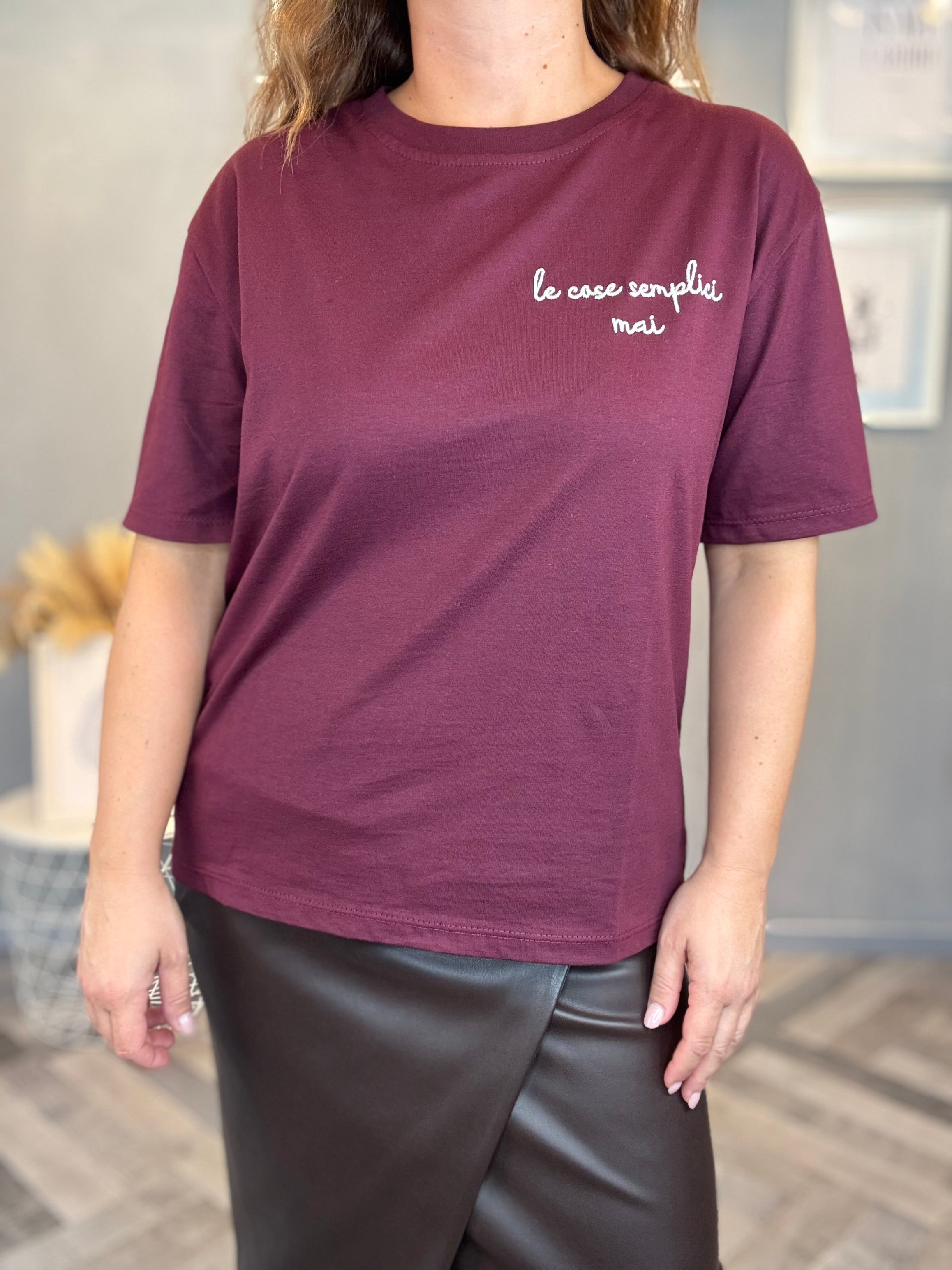 T-shirt le cose semplici mai