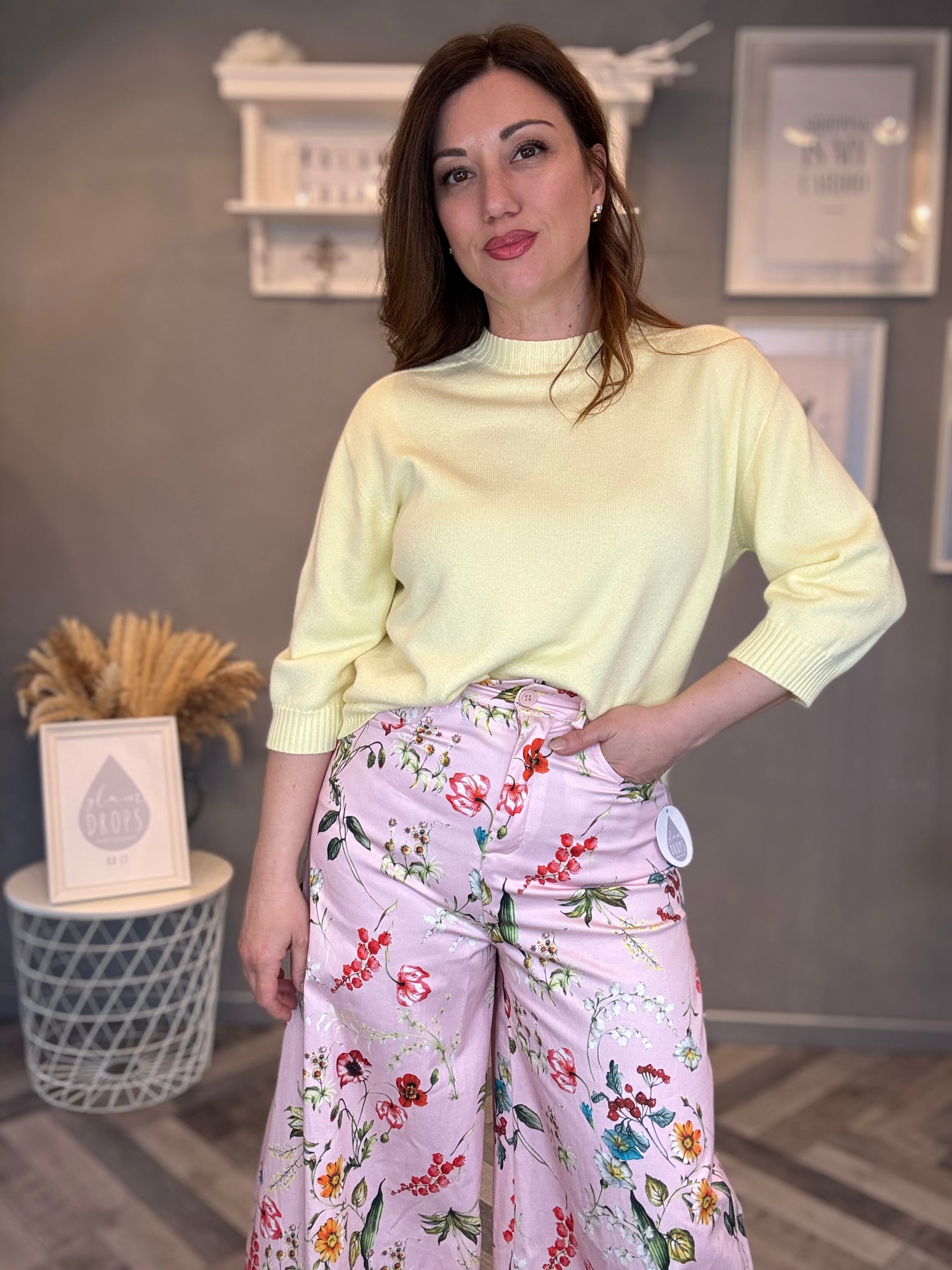 Maglioncino Essenza giallo pastello
