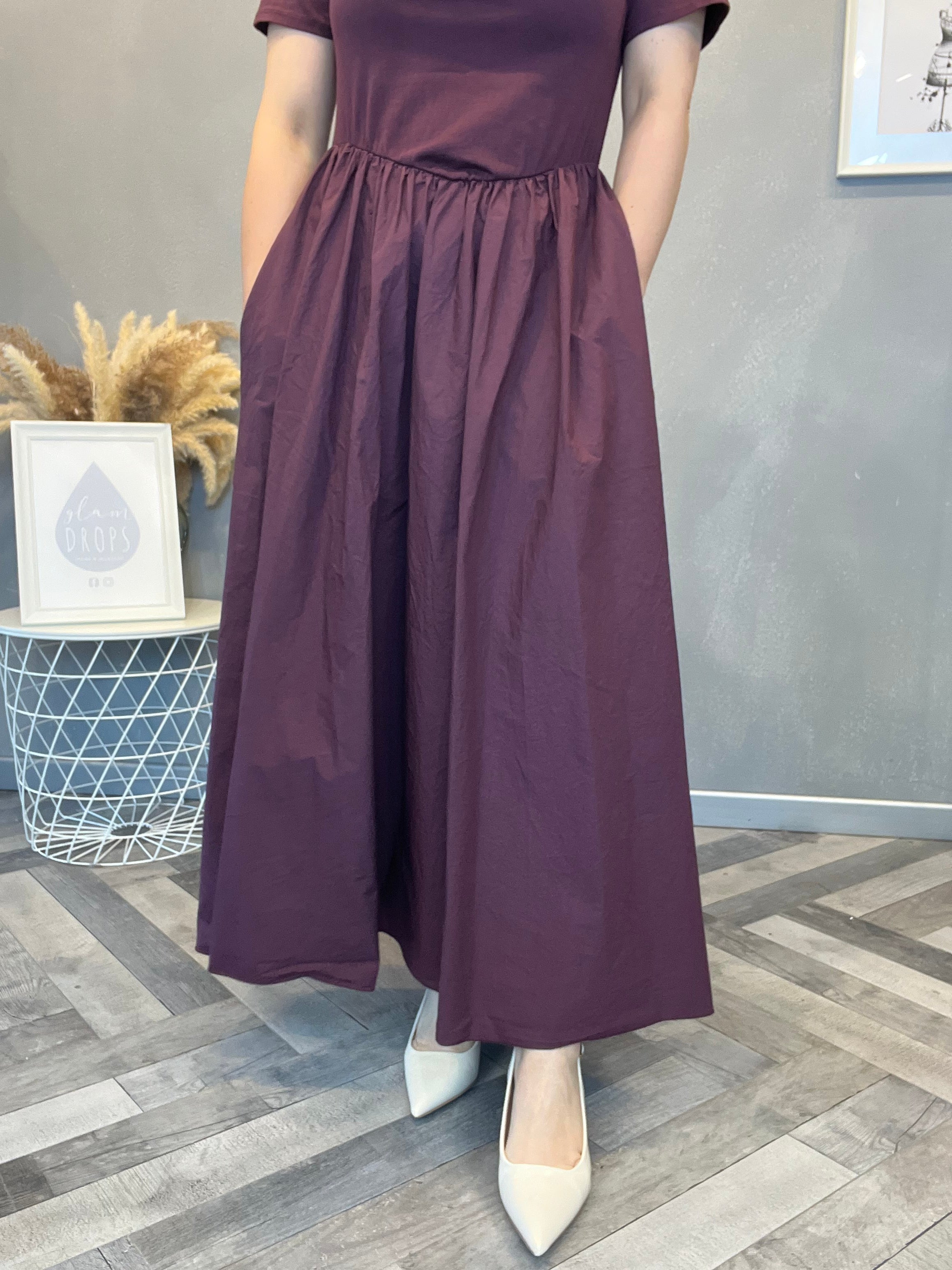 Abito midi Wine