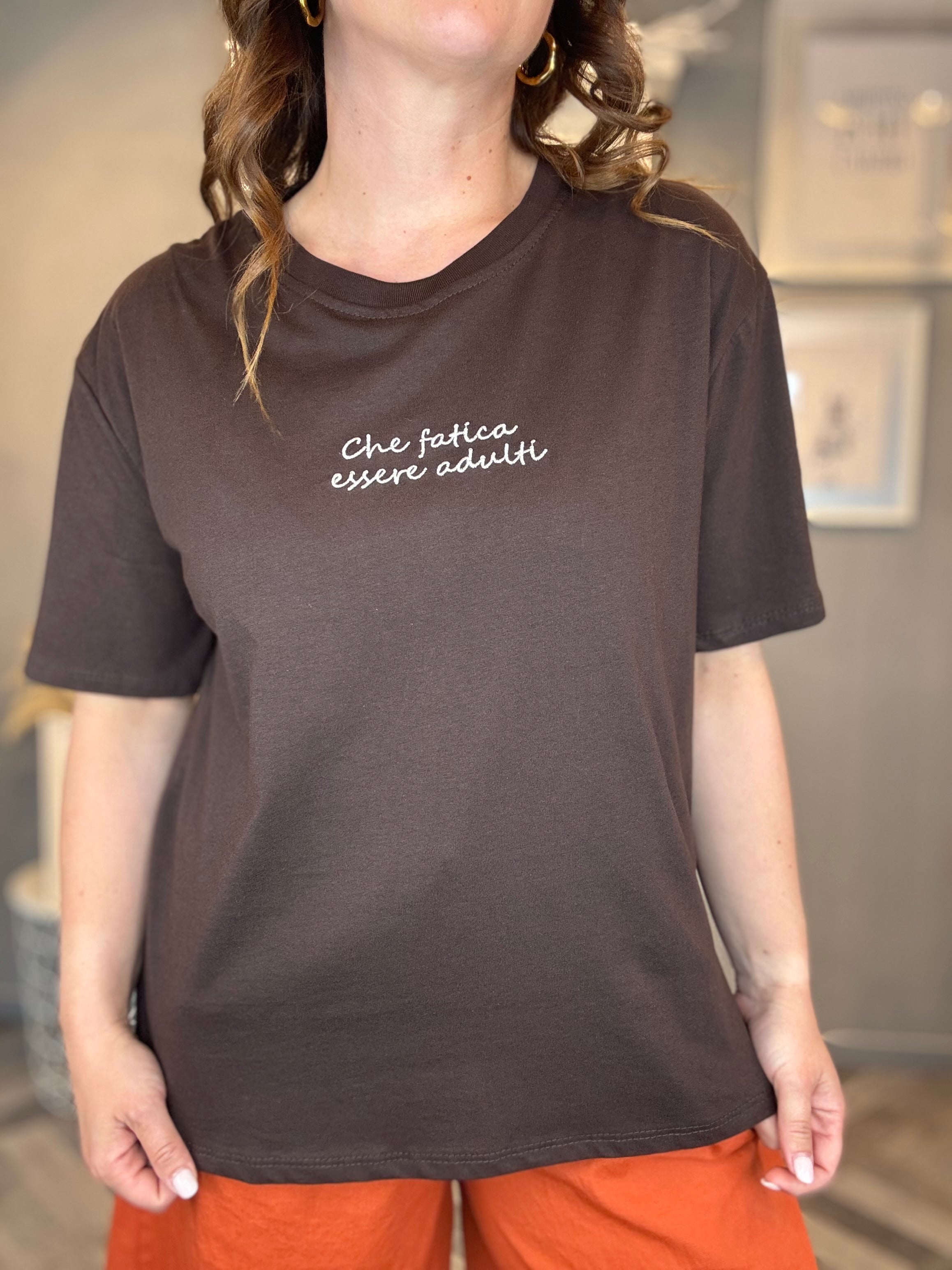 T-shirt moro Che fatica essere adulti
