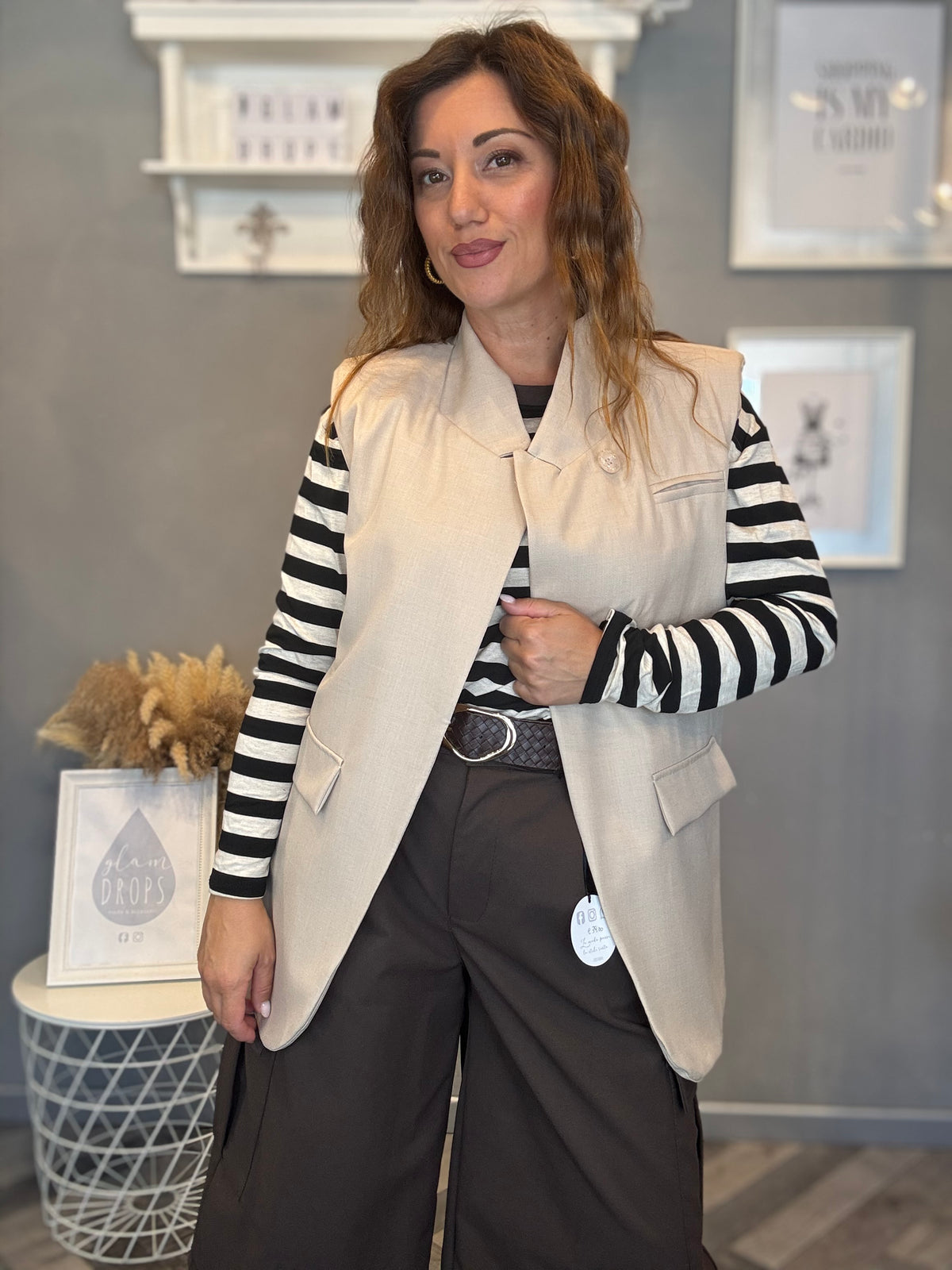 Gilet Elegance beige