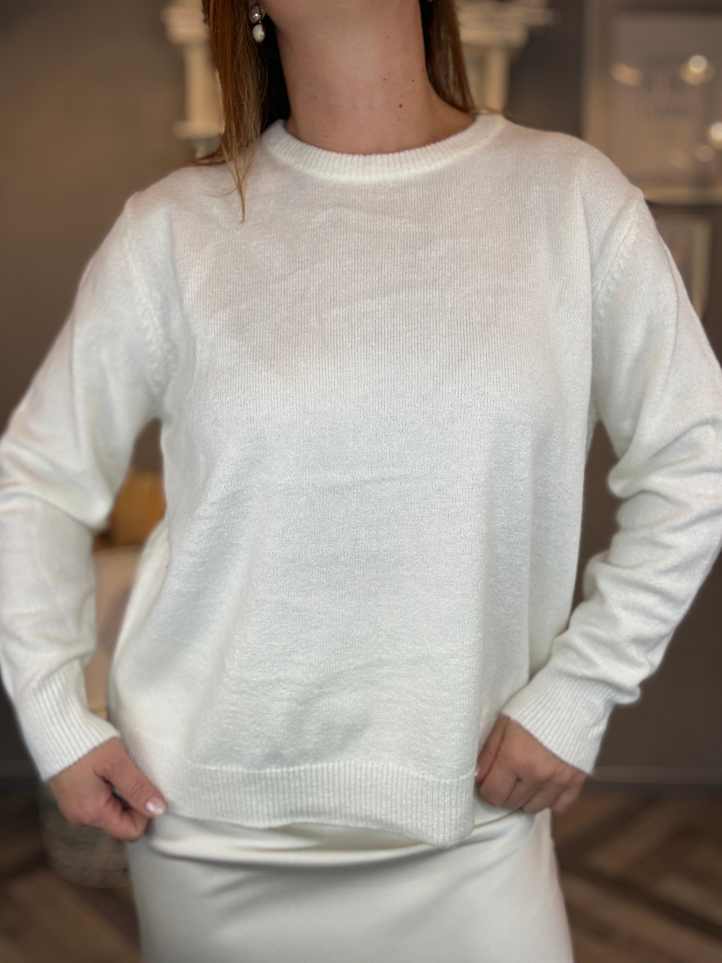 Maglioncino basic panna