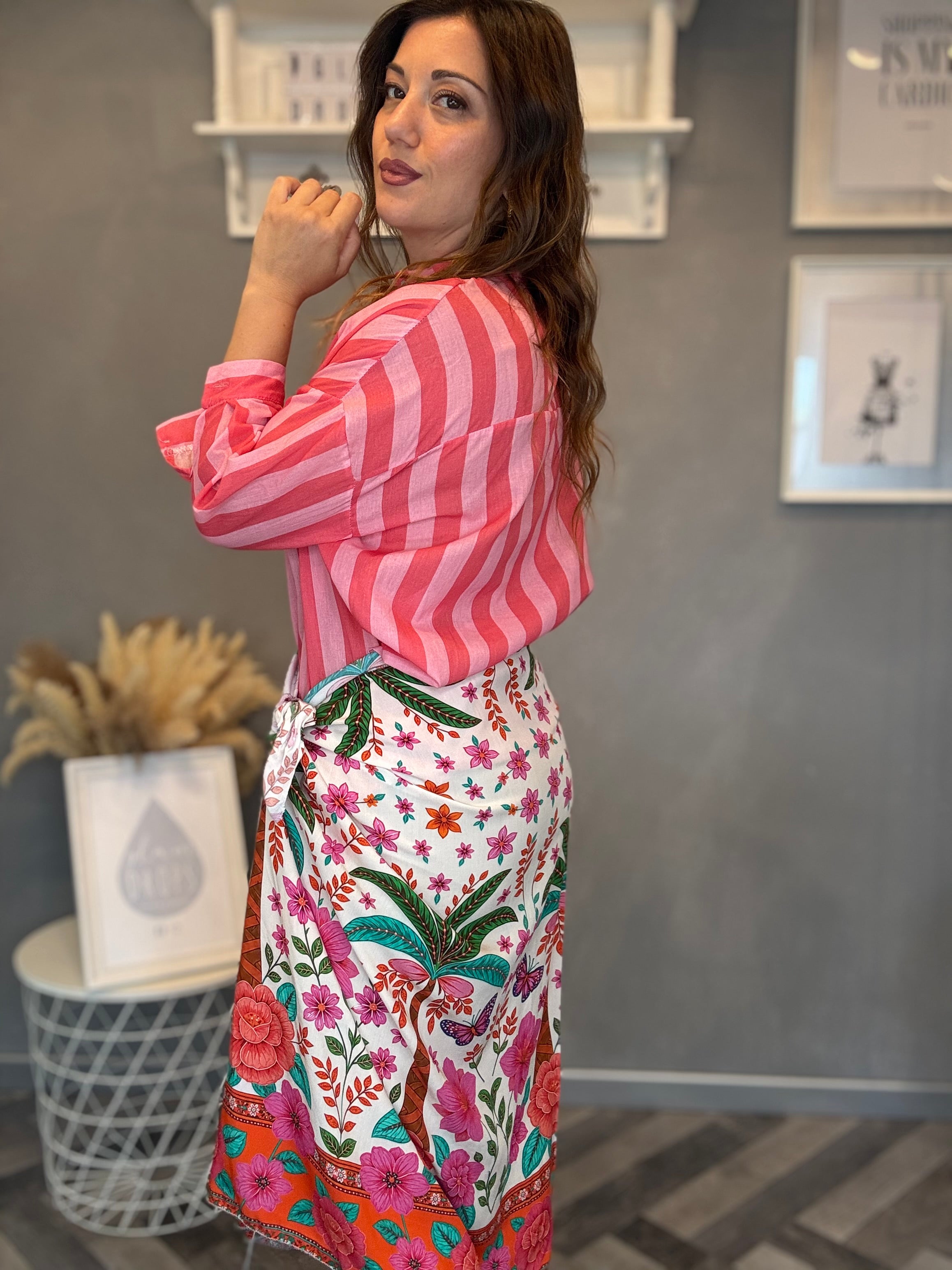 Gonna pareo Isla Bonita midi flower