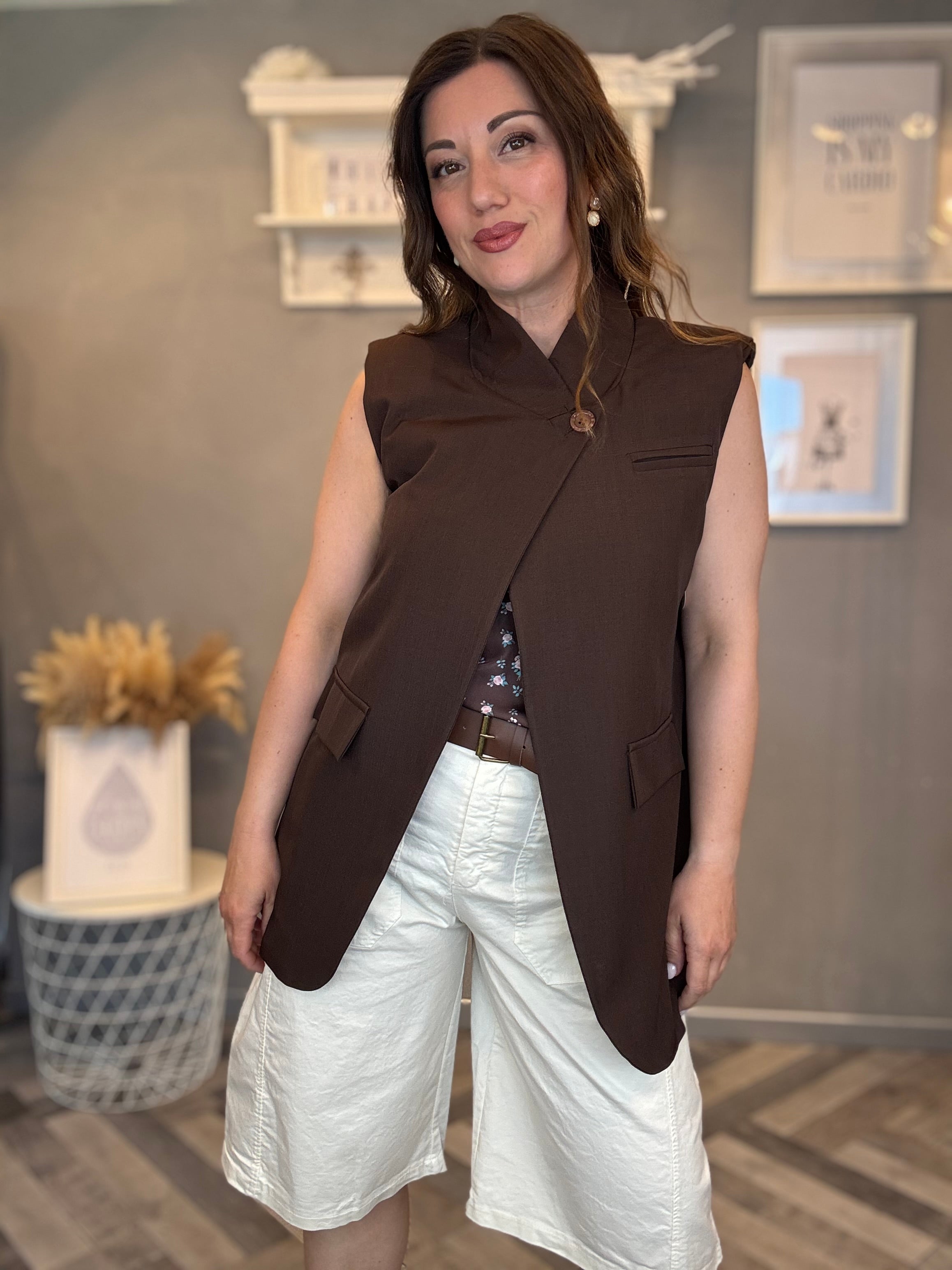 Gilet Elegance cioccolato