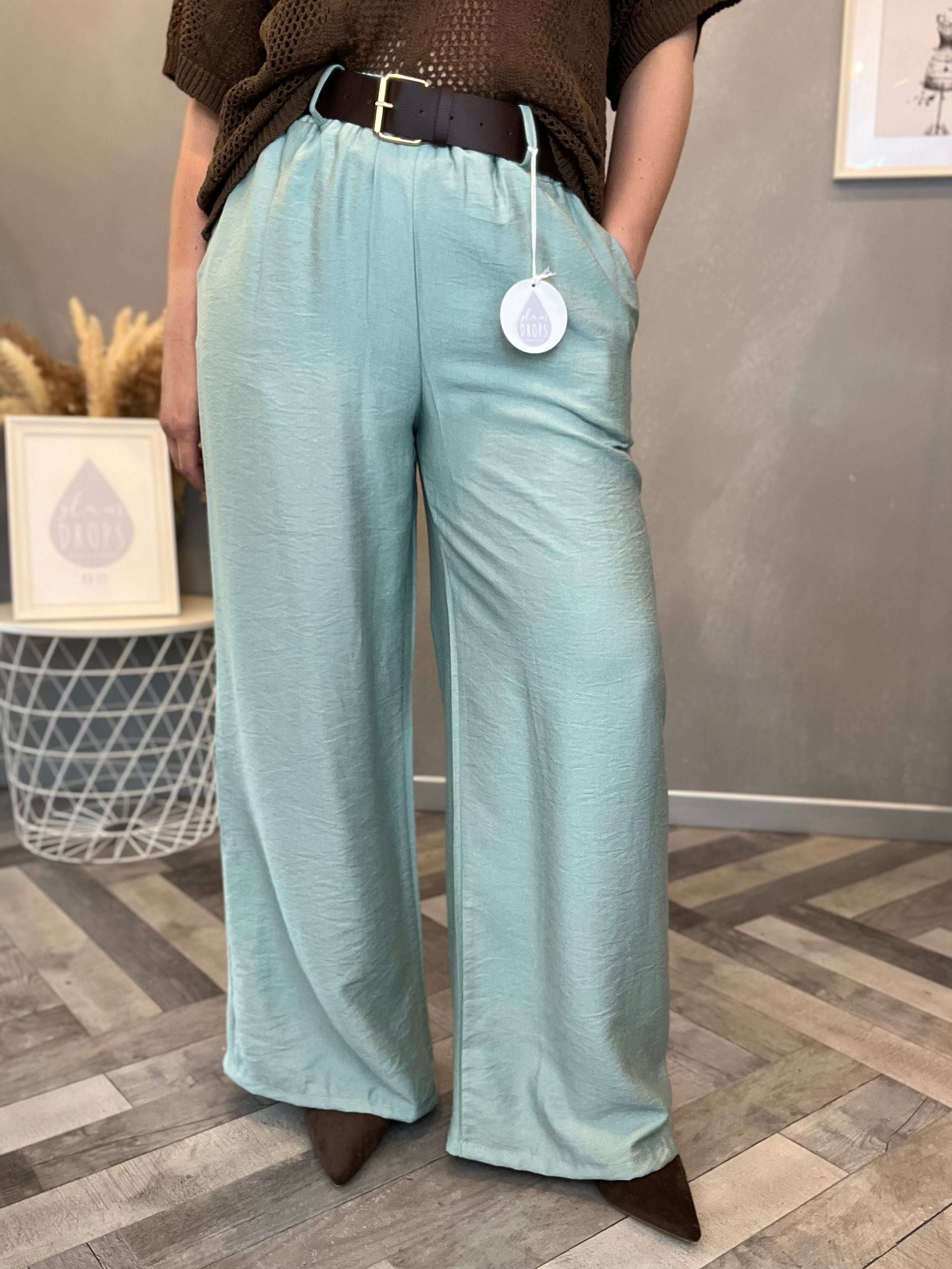 Pantalone Nuance Verde Acqua