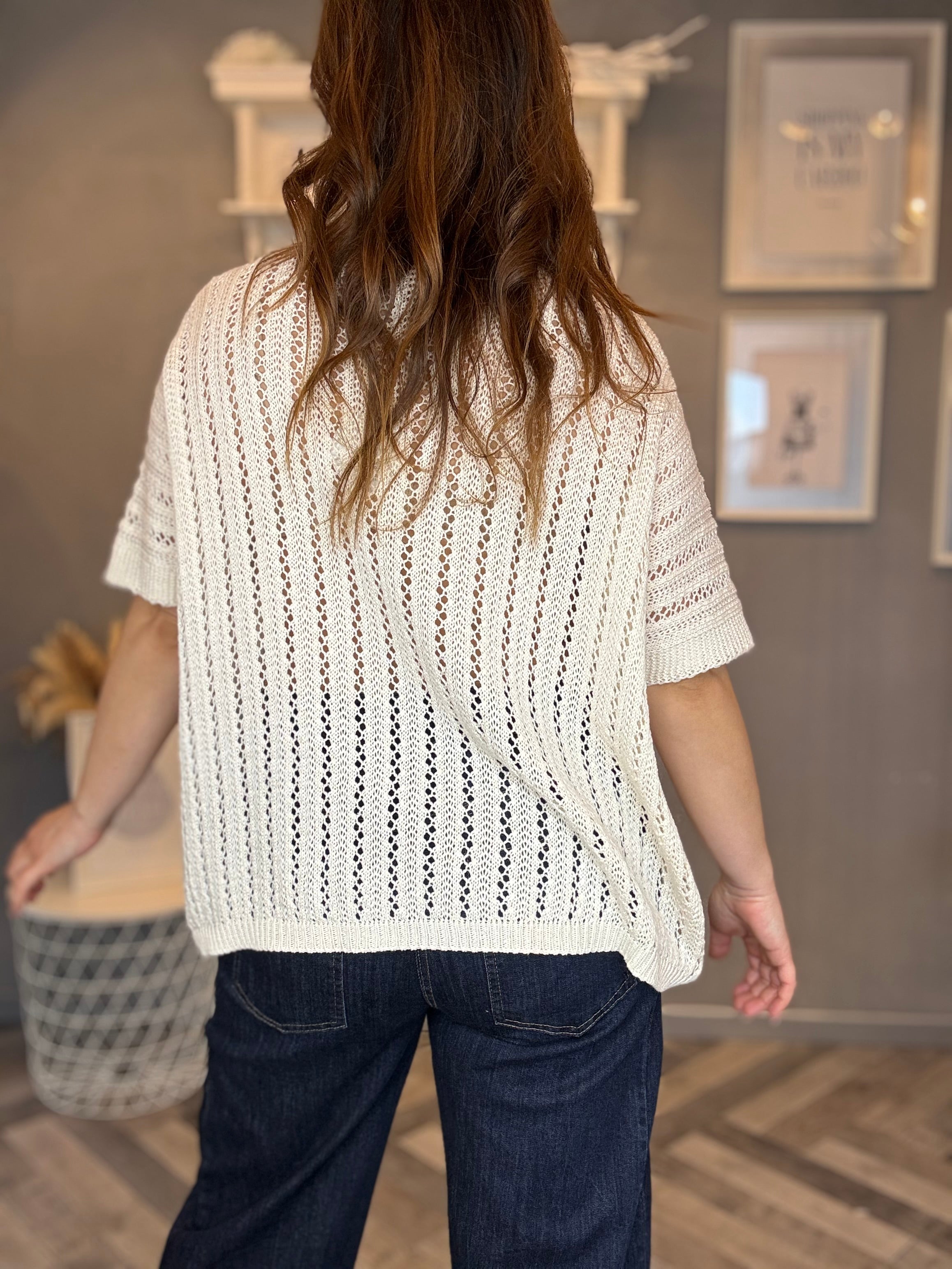 Maglia traforata soft cotton