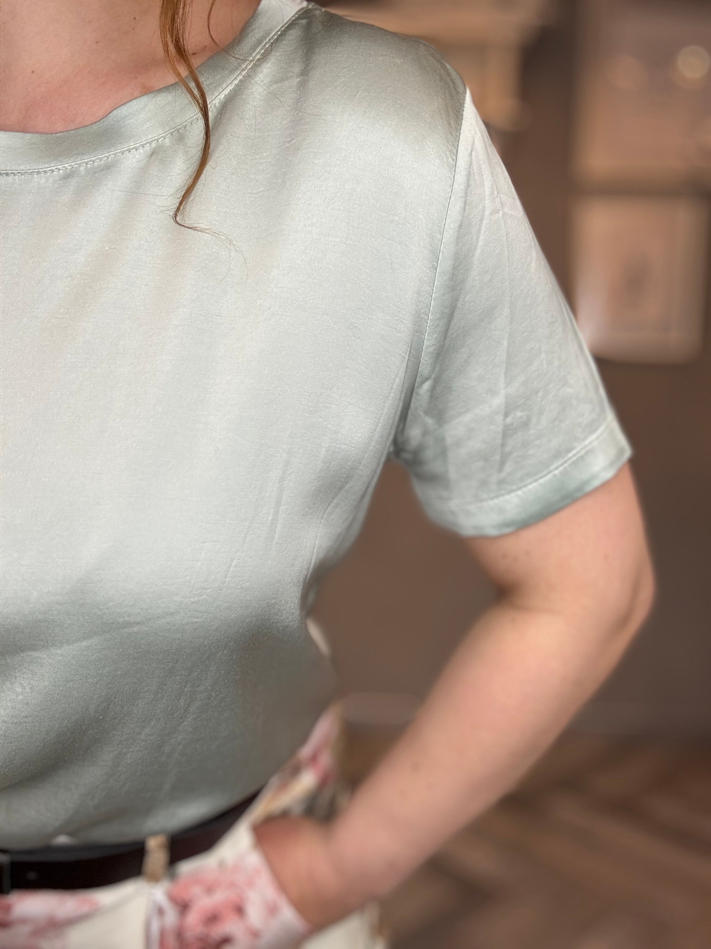 Blusa Vicky in raso di viscosa