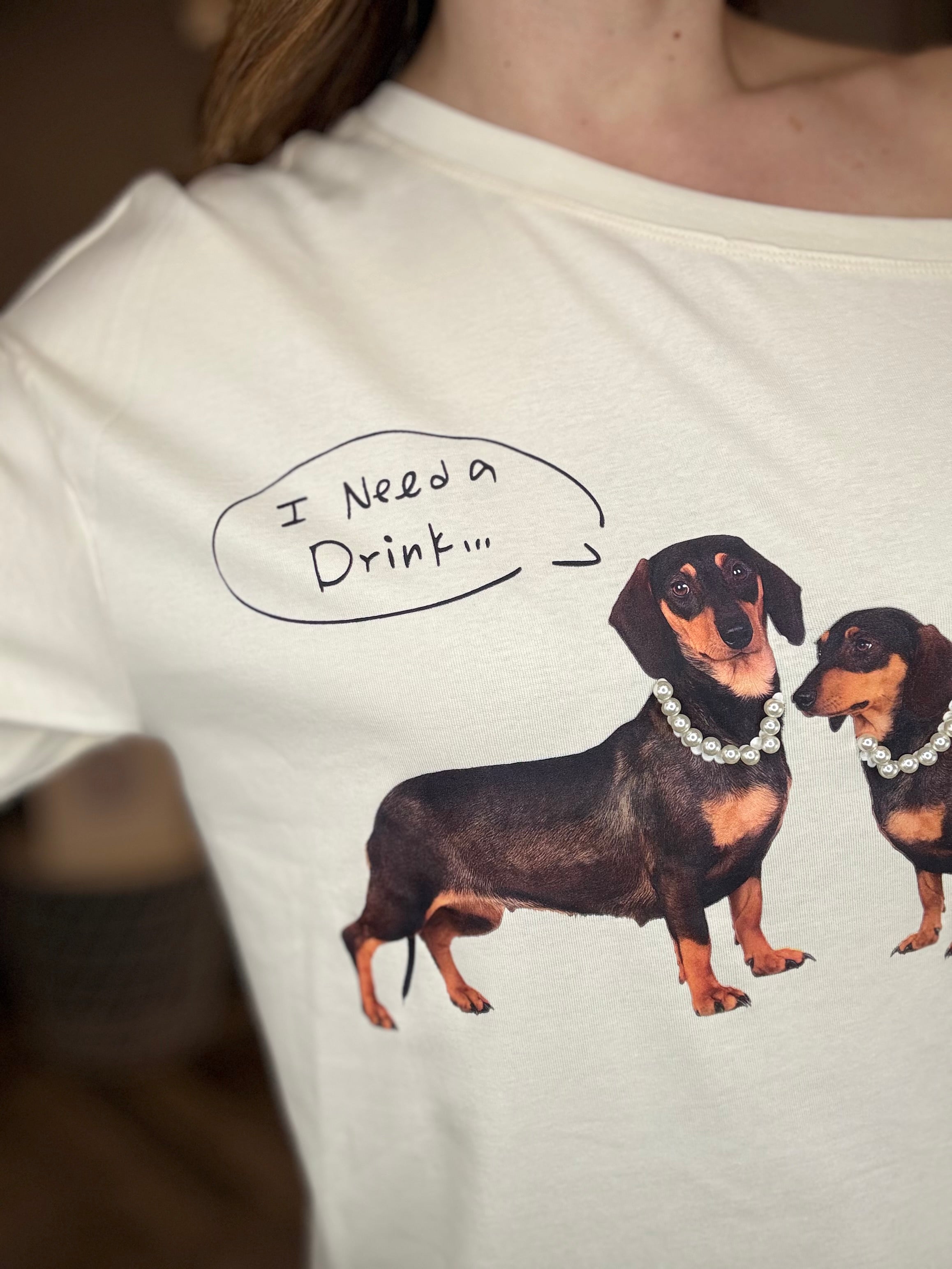 T-shirt bassotti burro