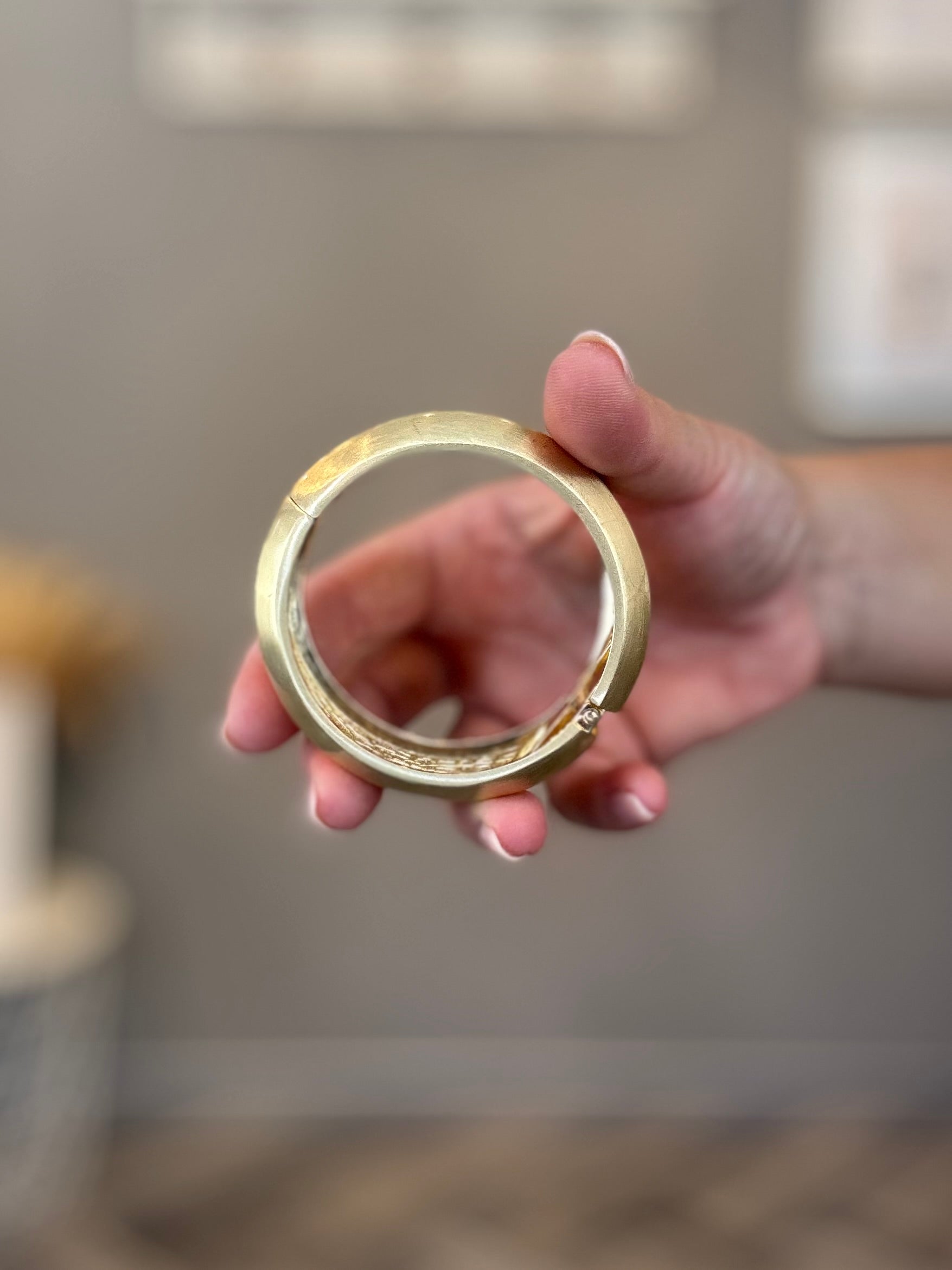 Bracciale oro satinato