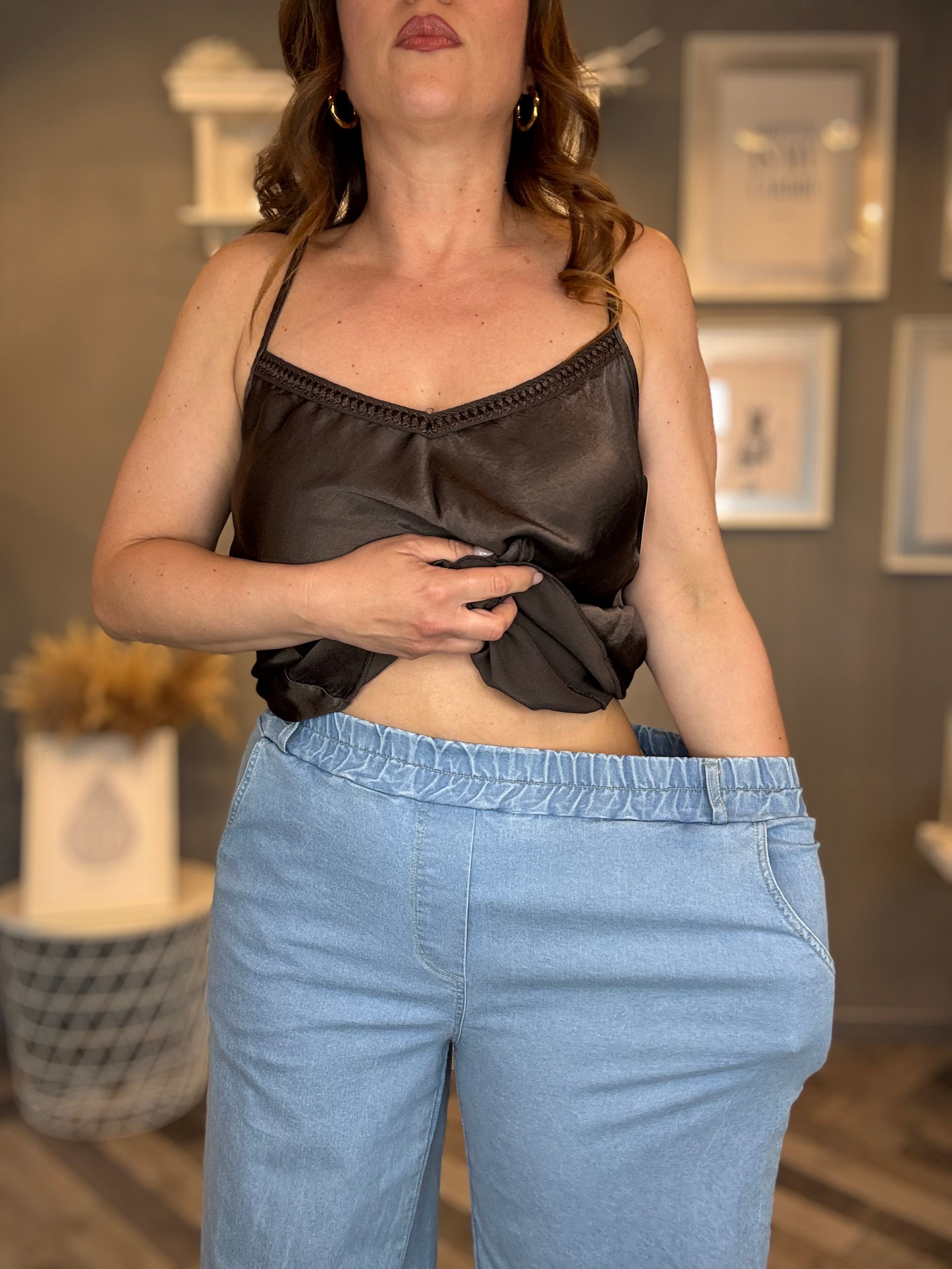 Jeans palazzo Elastic chiaro