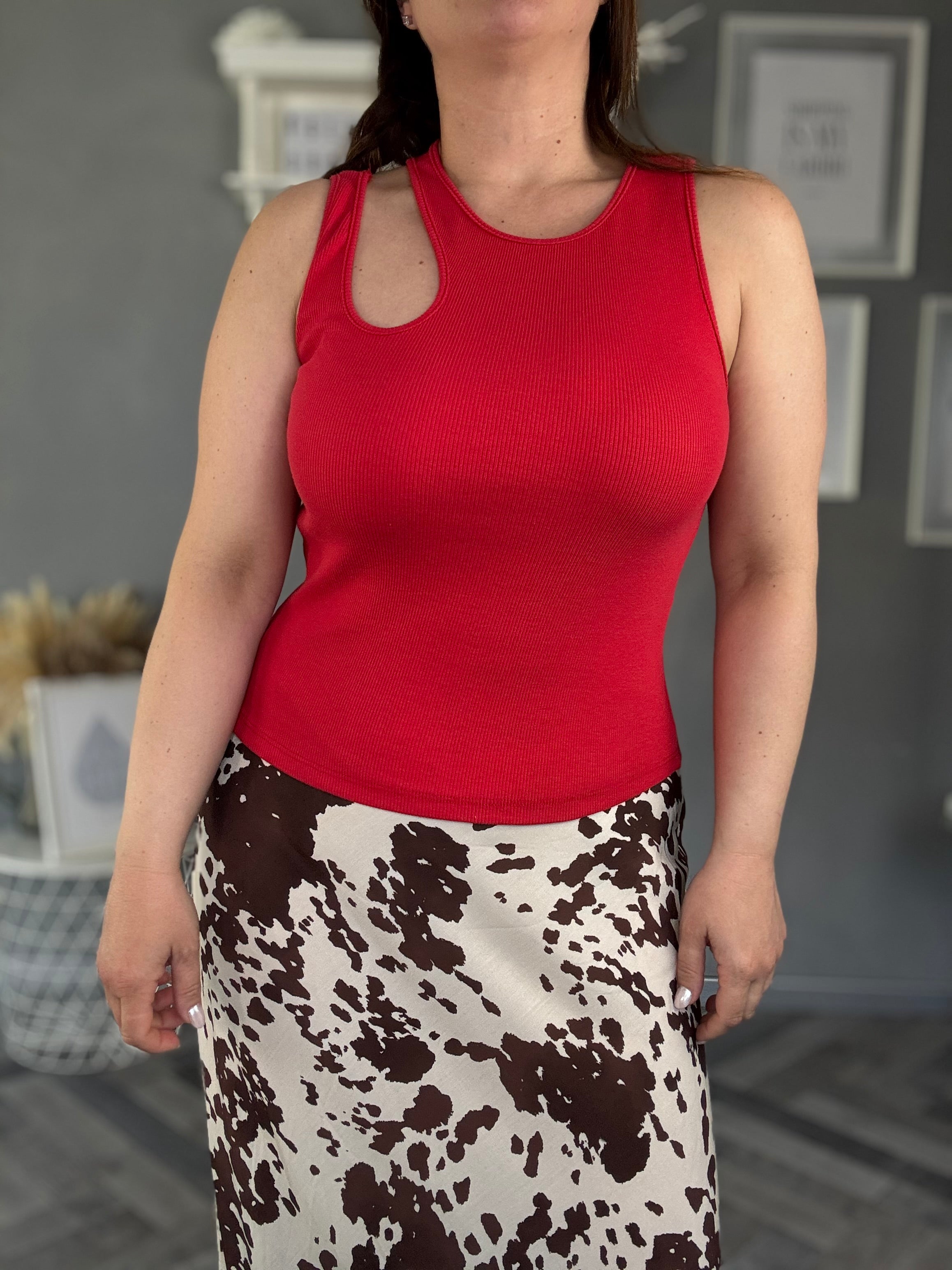 Lumina top con dettaglio cut-out