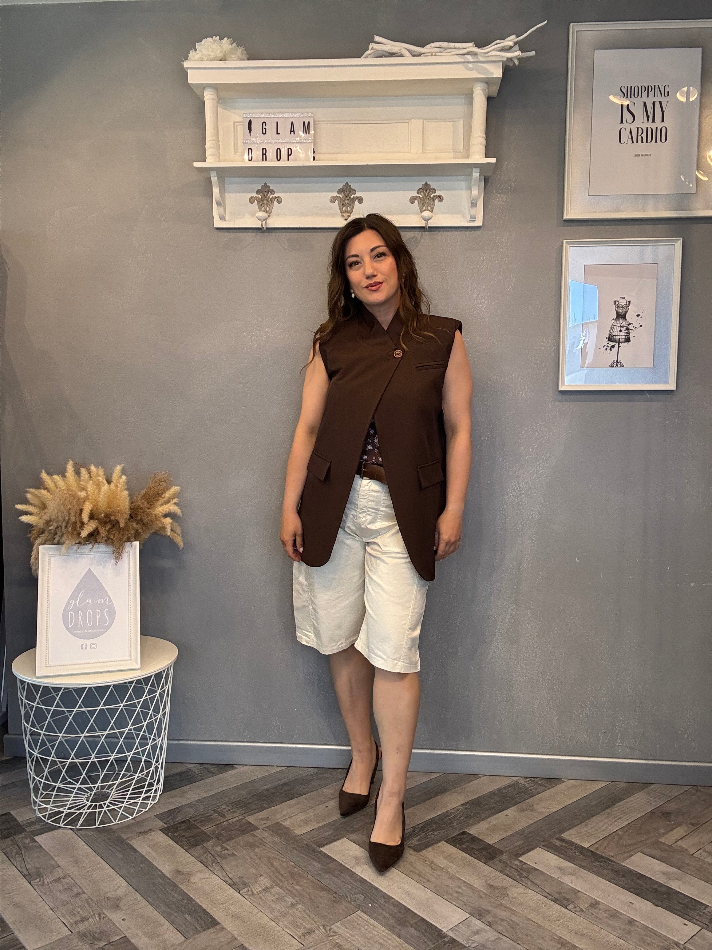 Gilet Elegance cioccolato