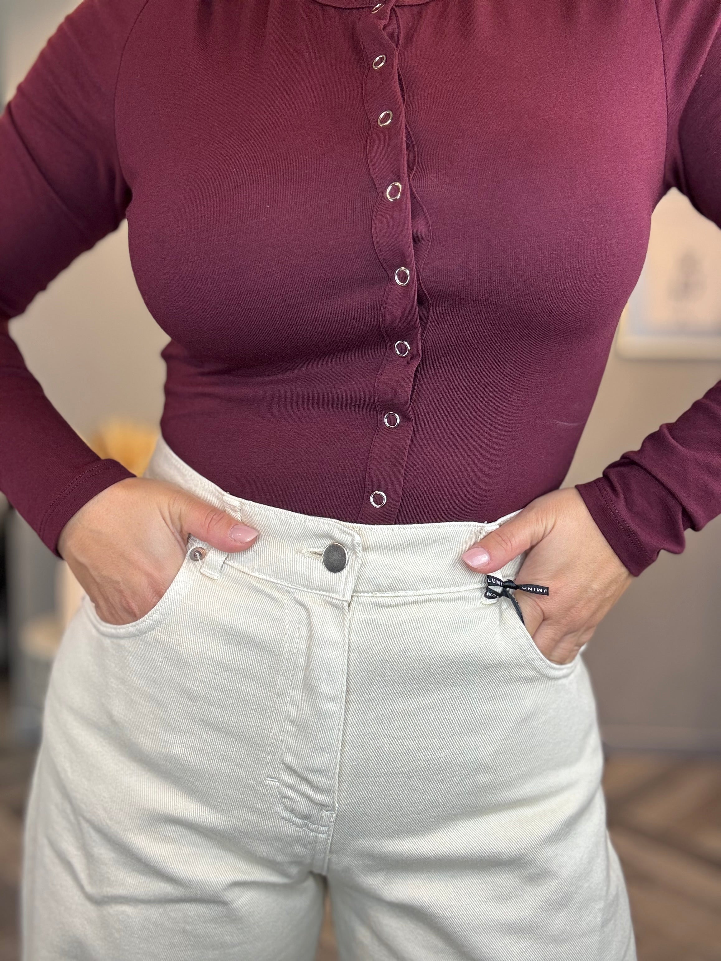 Lumina jeans wide leg burro